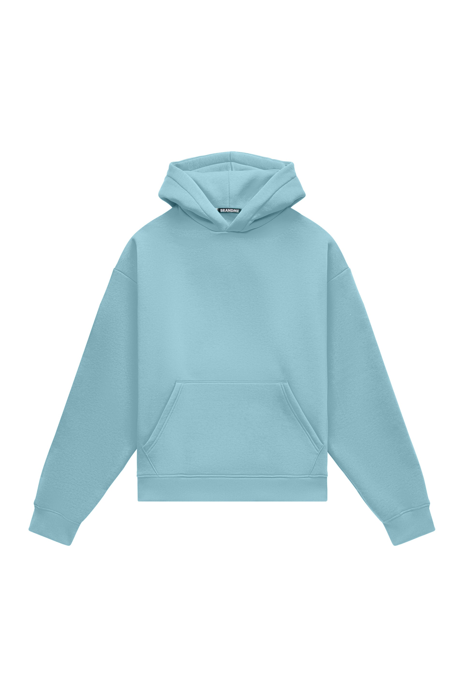 Hoodie oversize LIGHT BRUSHED LIGHT BLUE