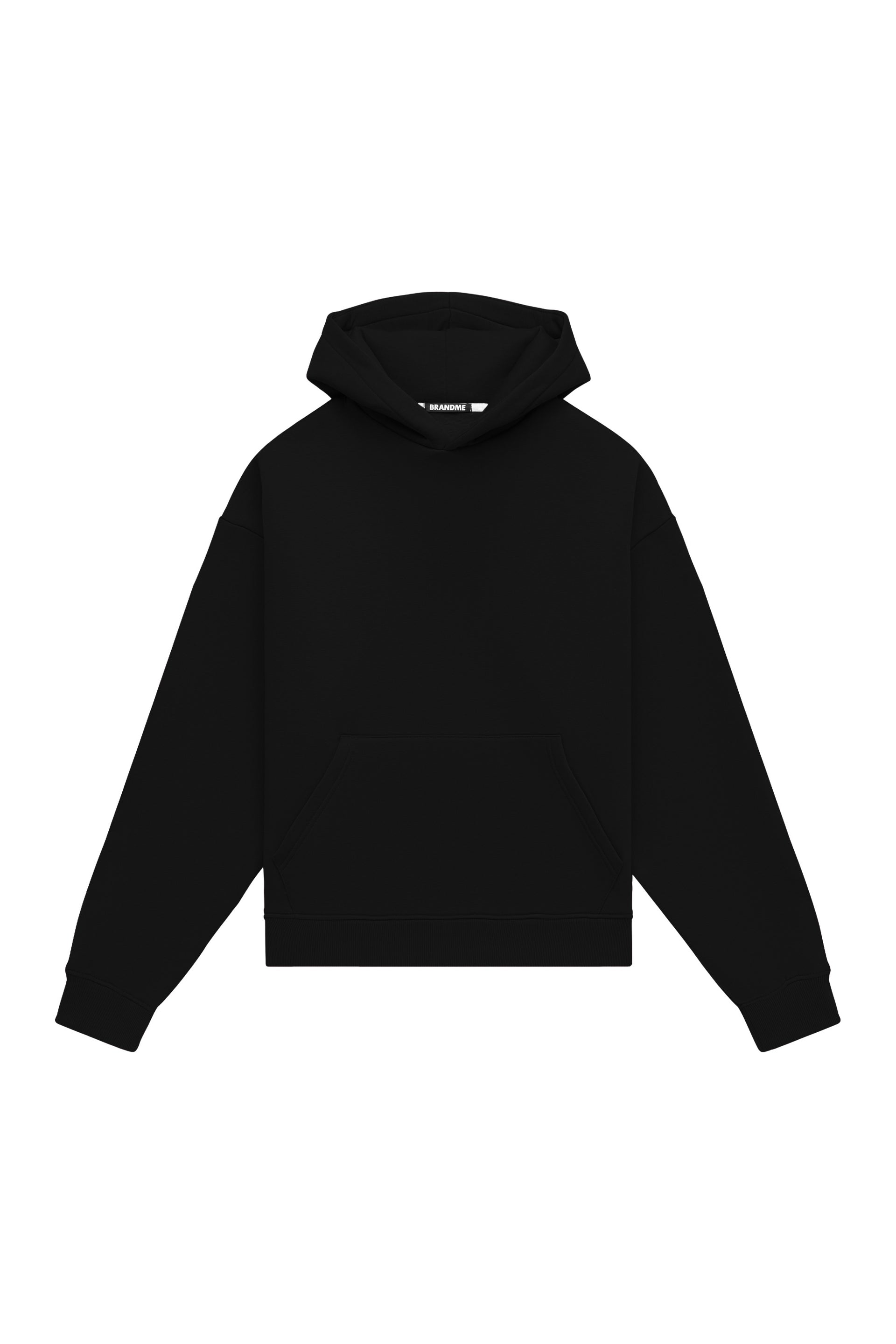 Hoodie oversize LIGHT BRUSHED BLACK