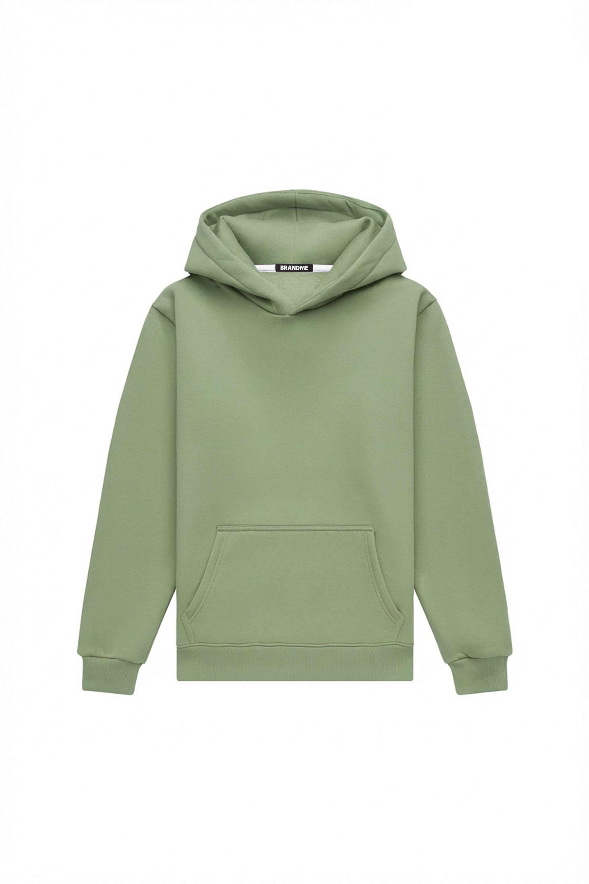 Bluza z kapturem regular light brushed almond, wysokiej jakości polska dzianina idealna na nadruk