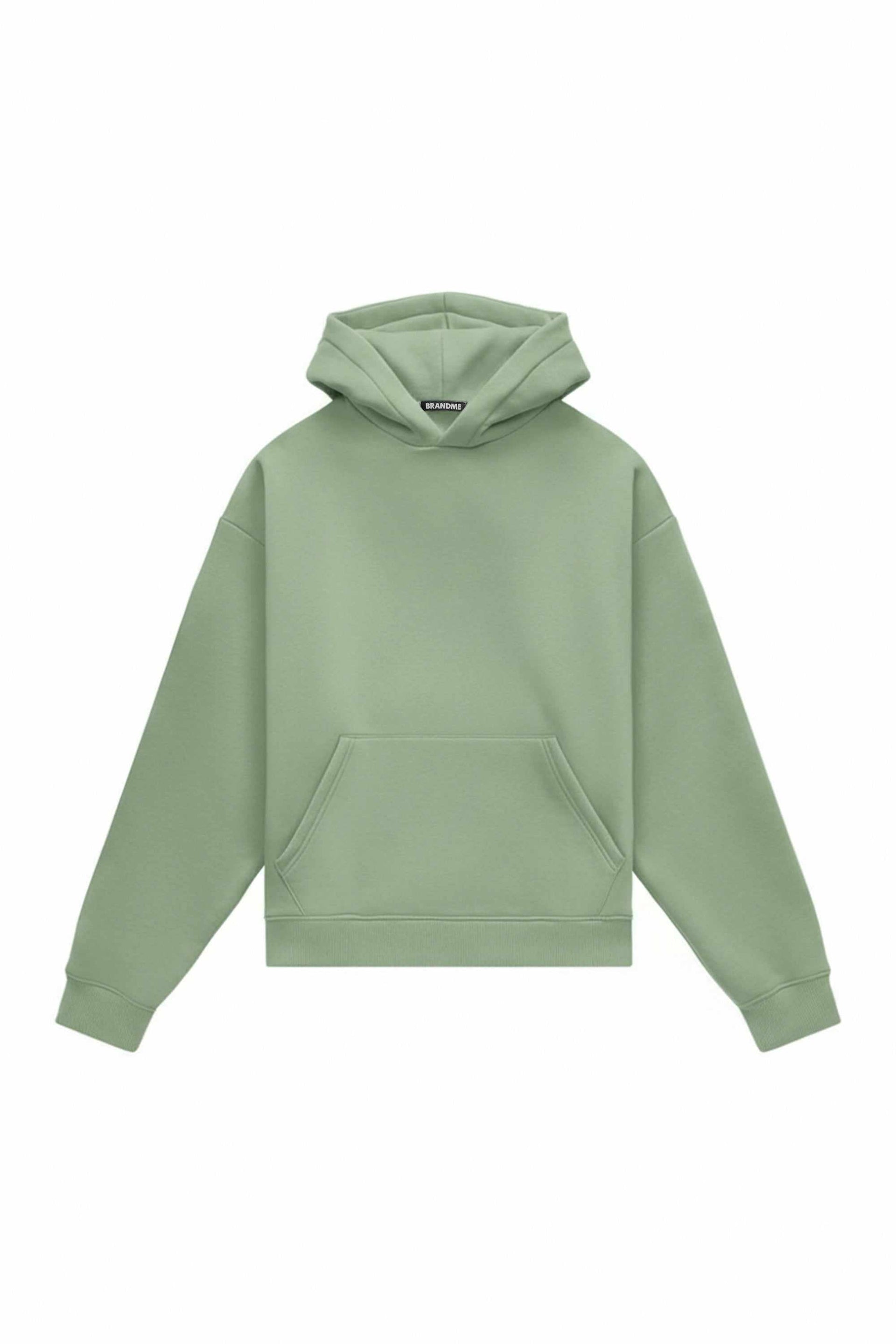 Oversize hoodie heavy loop almond color made in Poland with certified fabric ideal for printing