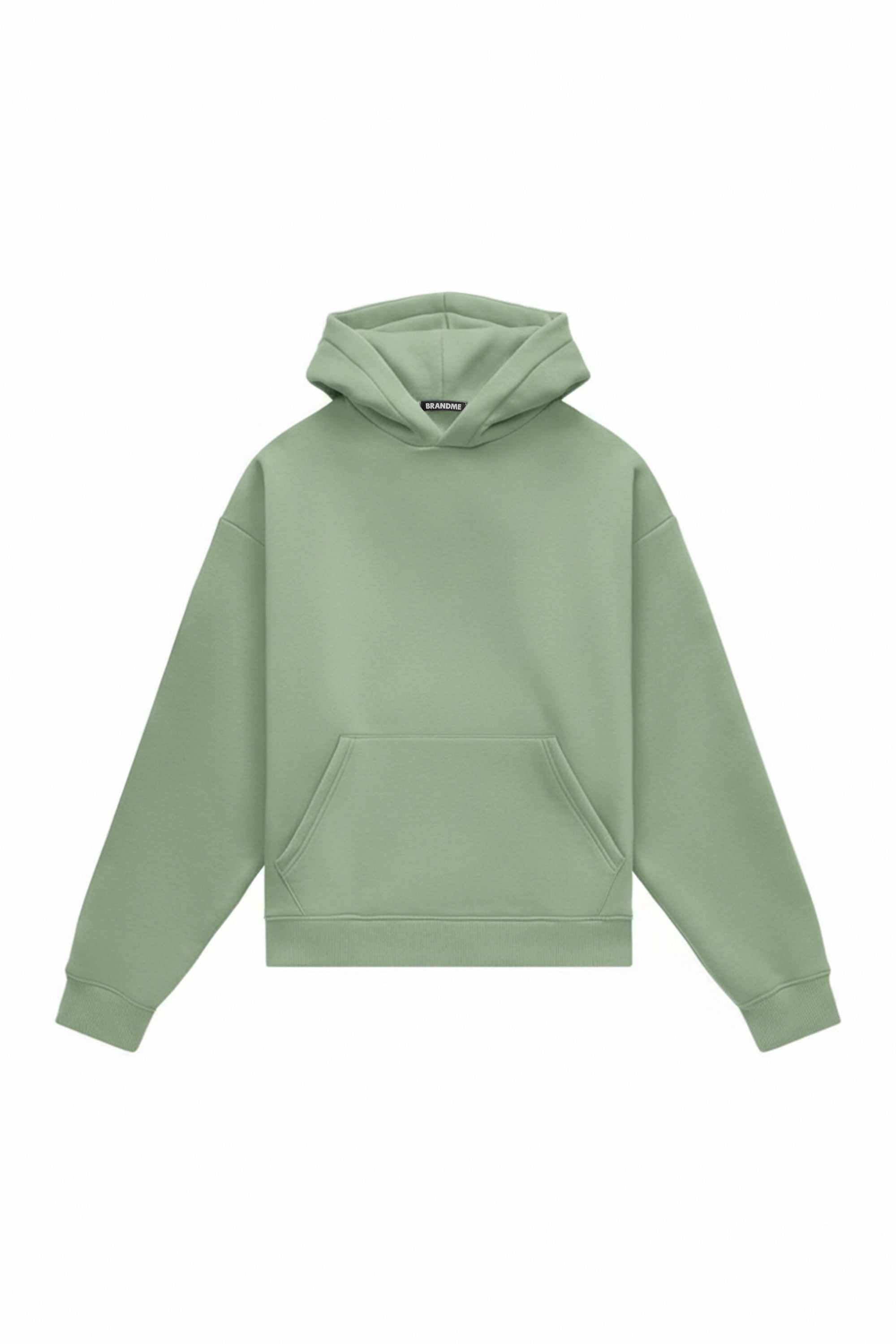Oversize hoodie heavy loop almond color made in Poland with certified fabric ideal for printing