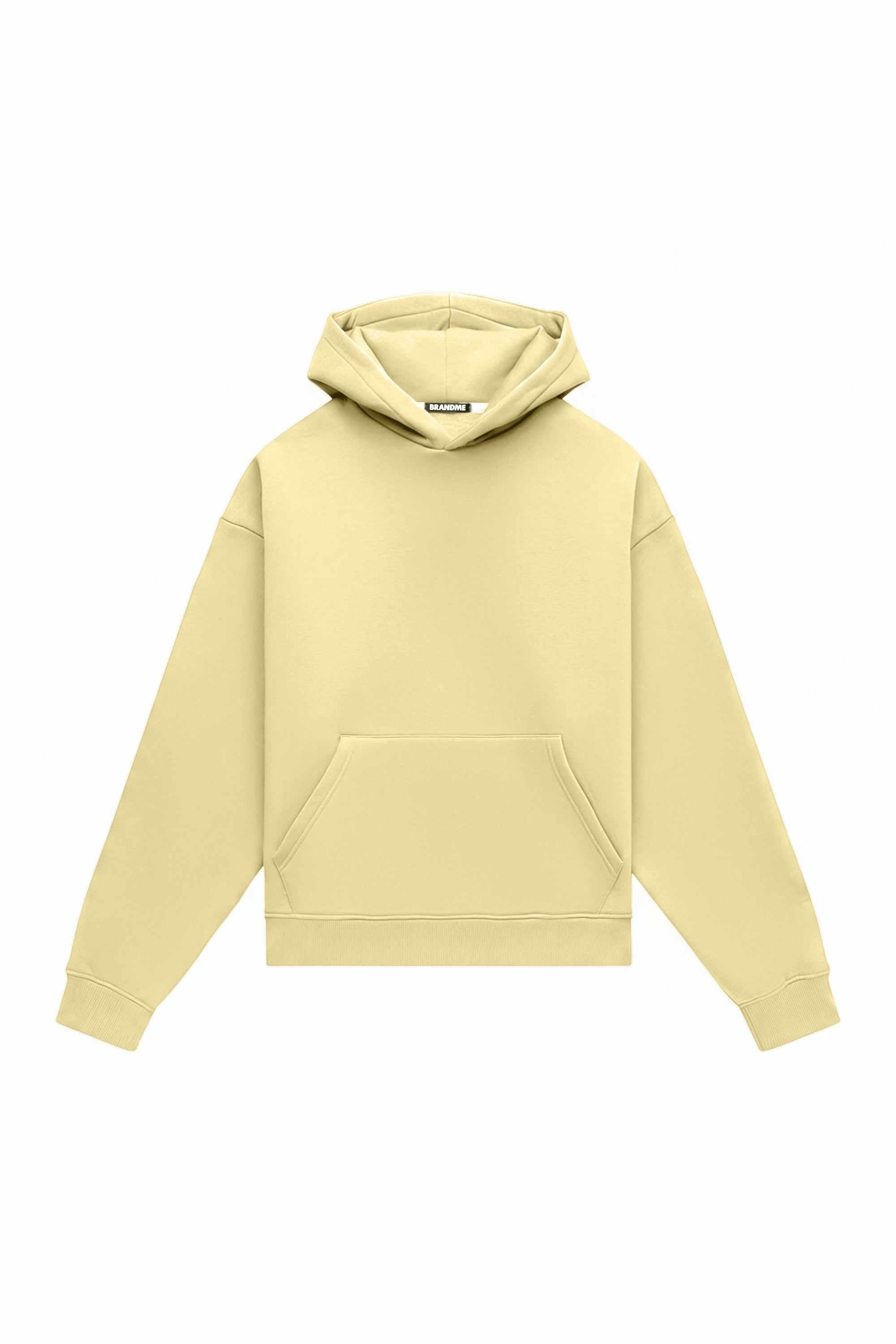 Oversize hoodie MEDIUM BRUSHED B-002 in blue, made in Poland with certified fabric, ideal for printing and embroidery