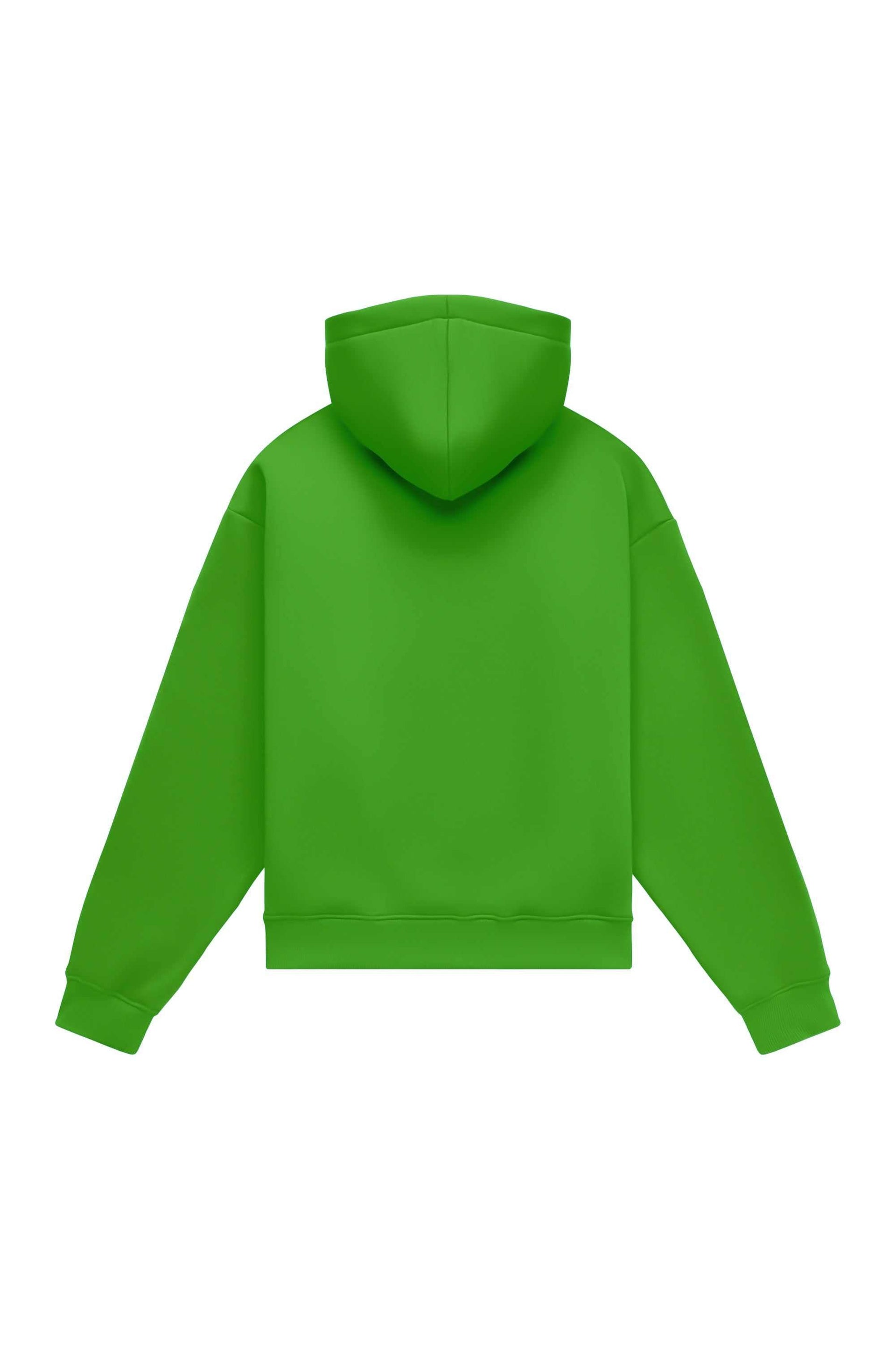 Oversize hoodie in brushed fabric, ideal for printing, made in Poland