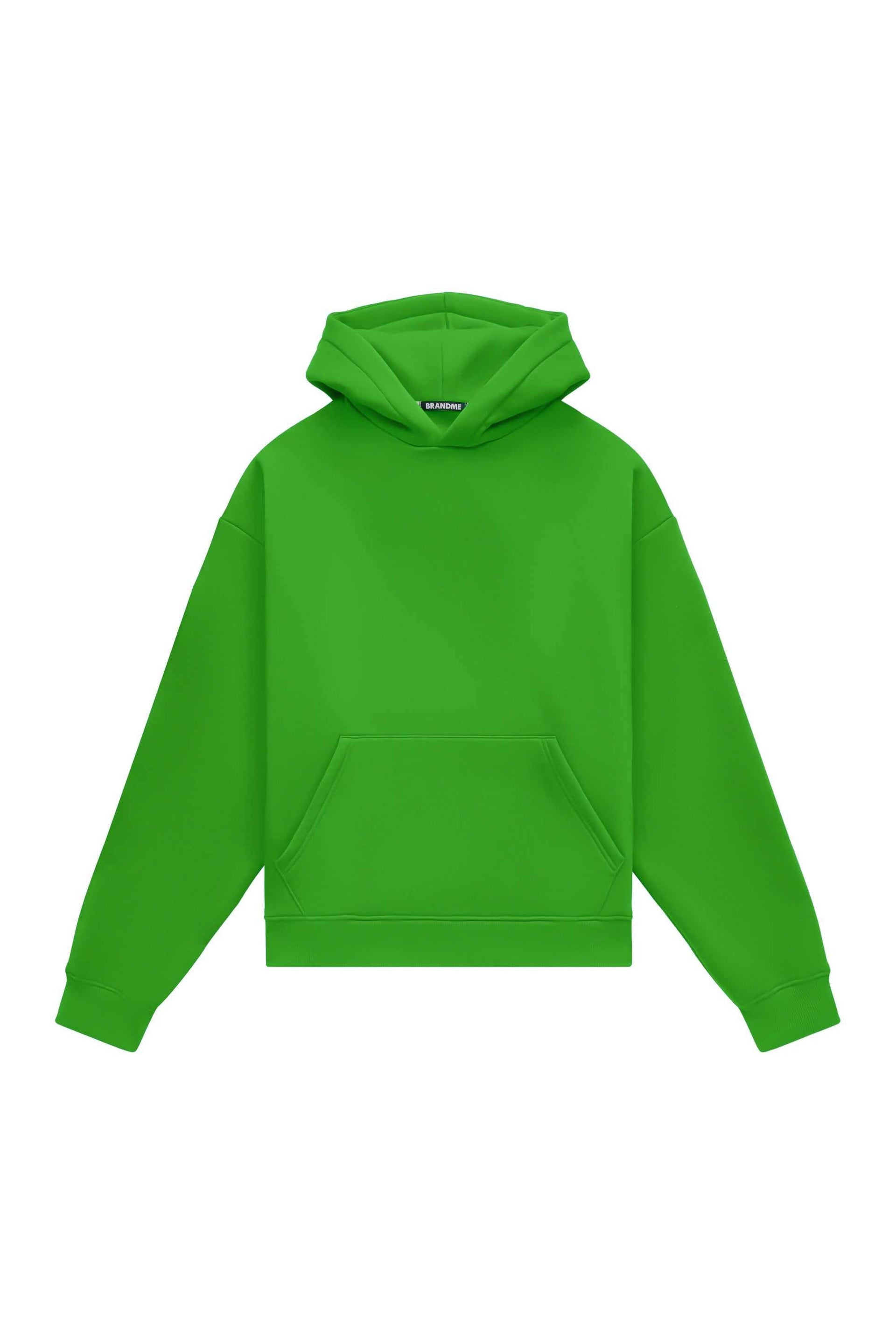Hoodie oversize medium brushed B-061 in grey with certified quality fabric from Poland