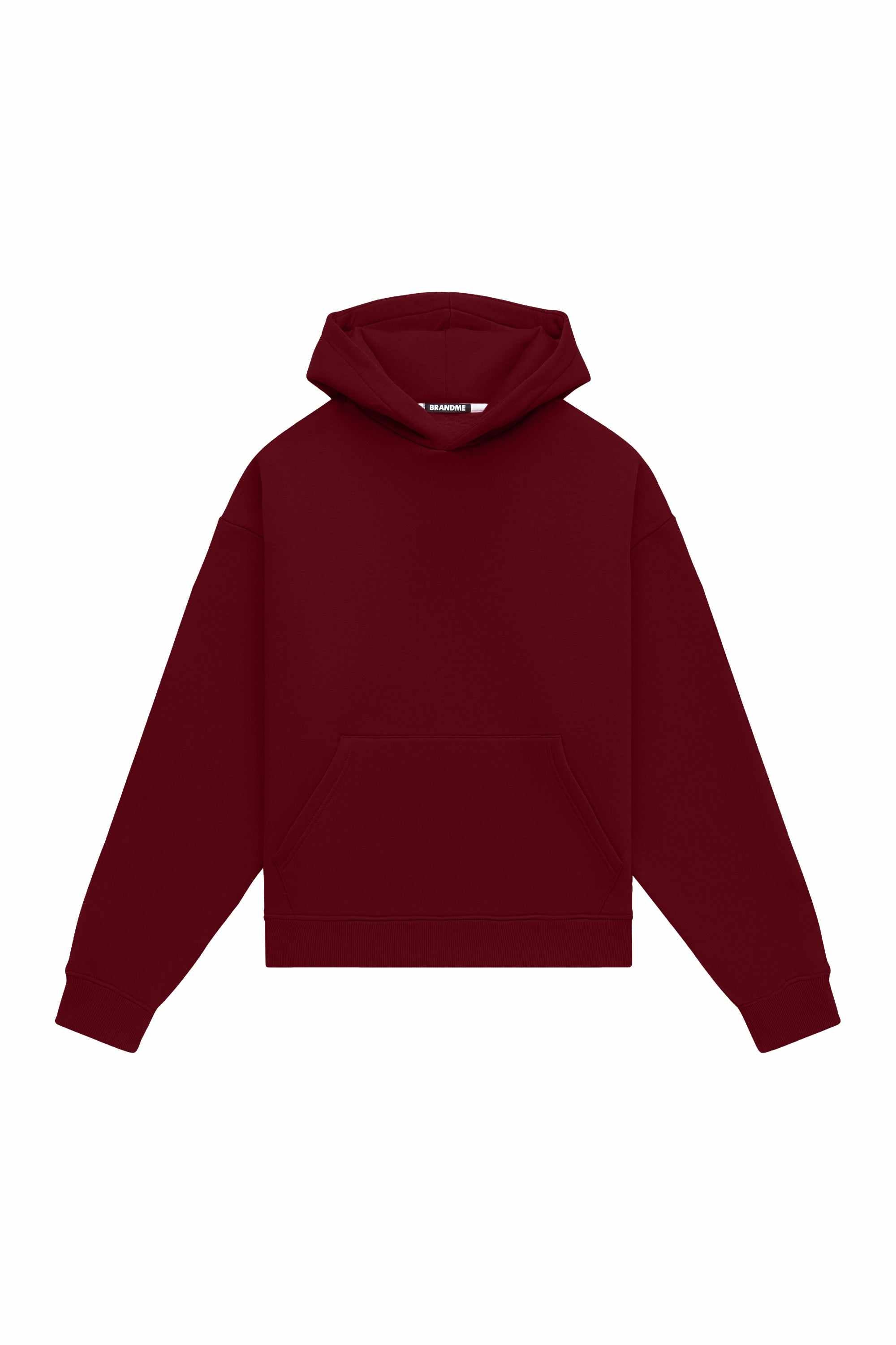 Oversize hoodie MEDIUM BRUSHED B-070 in blue, certified quality fabric, ideal for printing, made in Poland