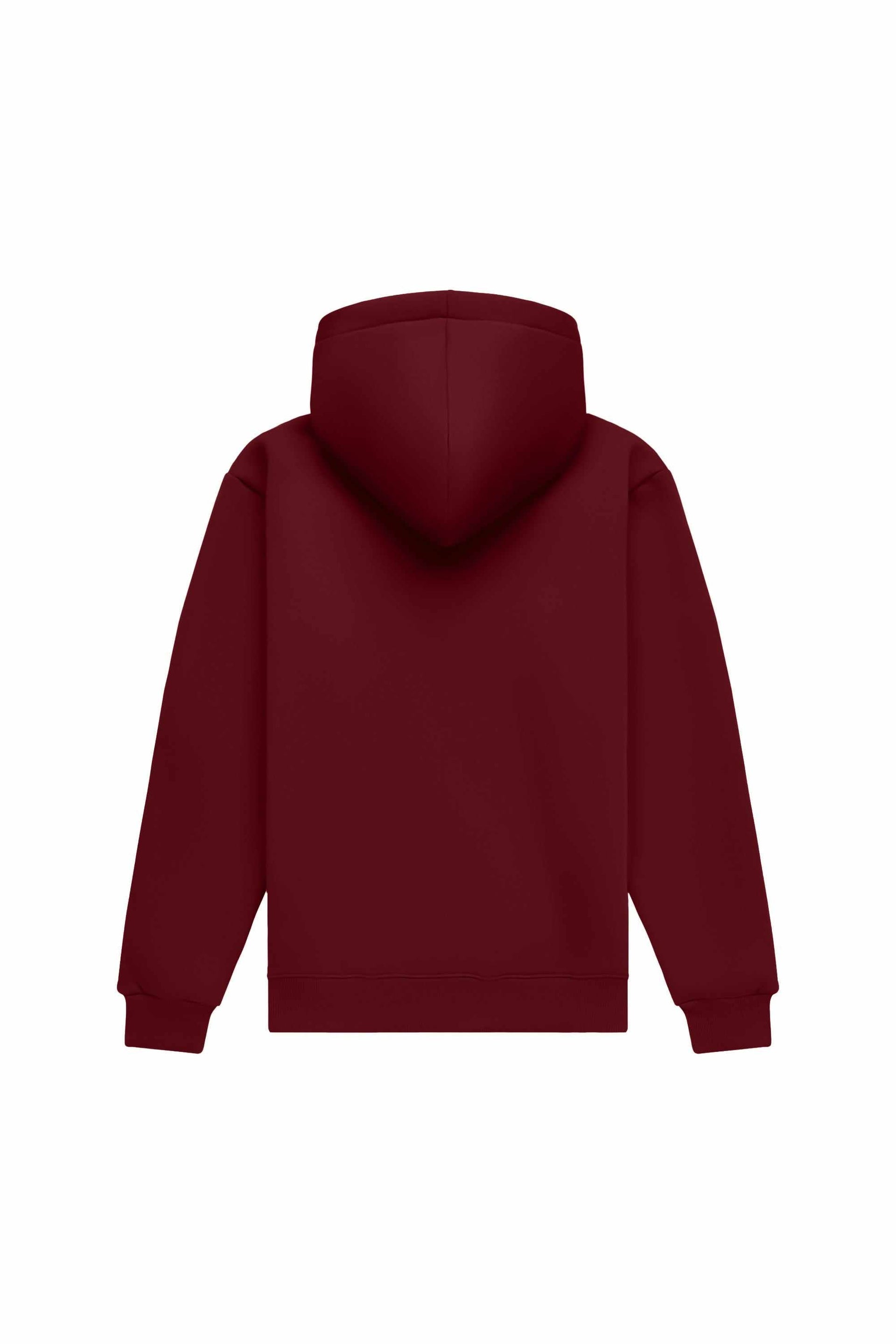Regular fit hoodie medium brushed B-070 in blue, certified quality fabric made in Poland, ideal for printing methods like screen print, DTG, DTF, and embroidery
