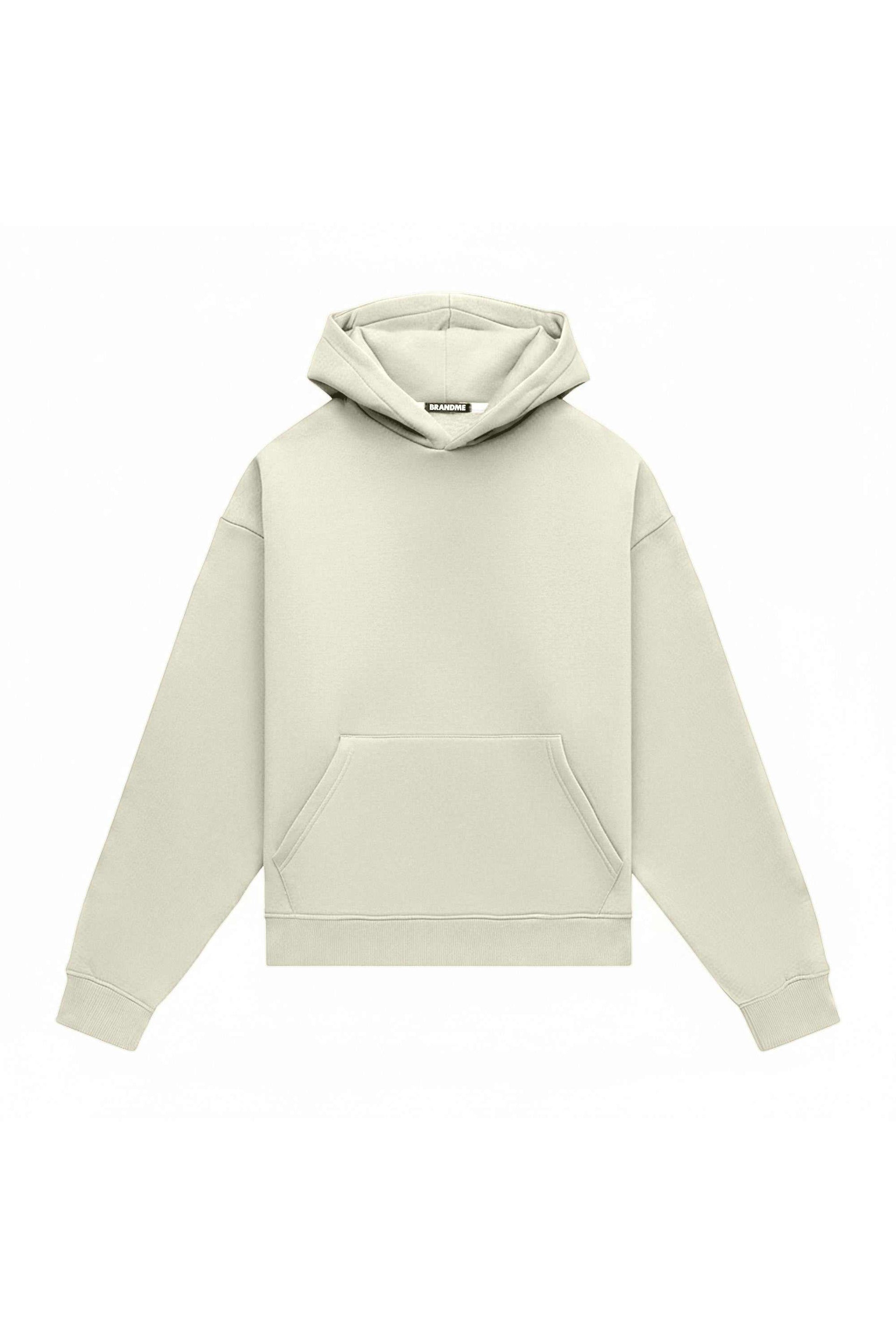 Oversize hoodie MEDIUM BRUSHED B-083 in blue with hood, made in Poland, certified fabric ideal for printing