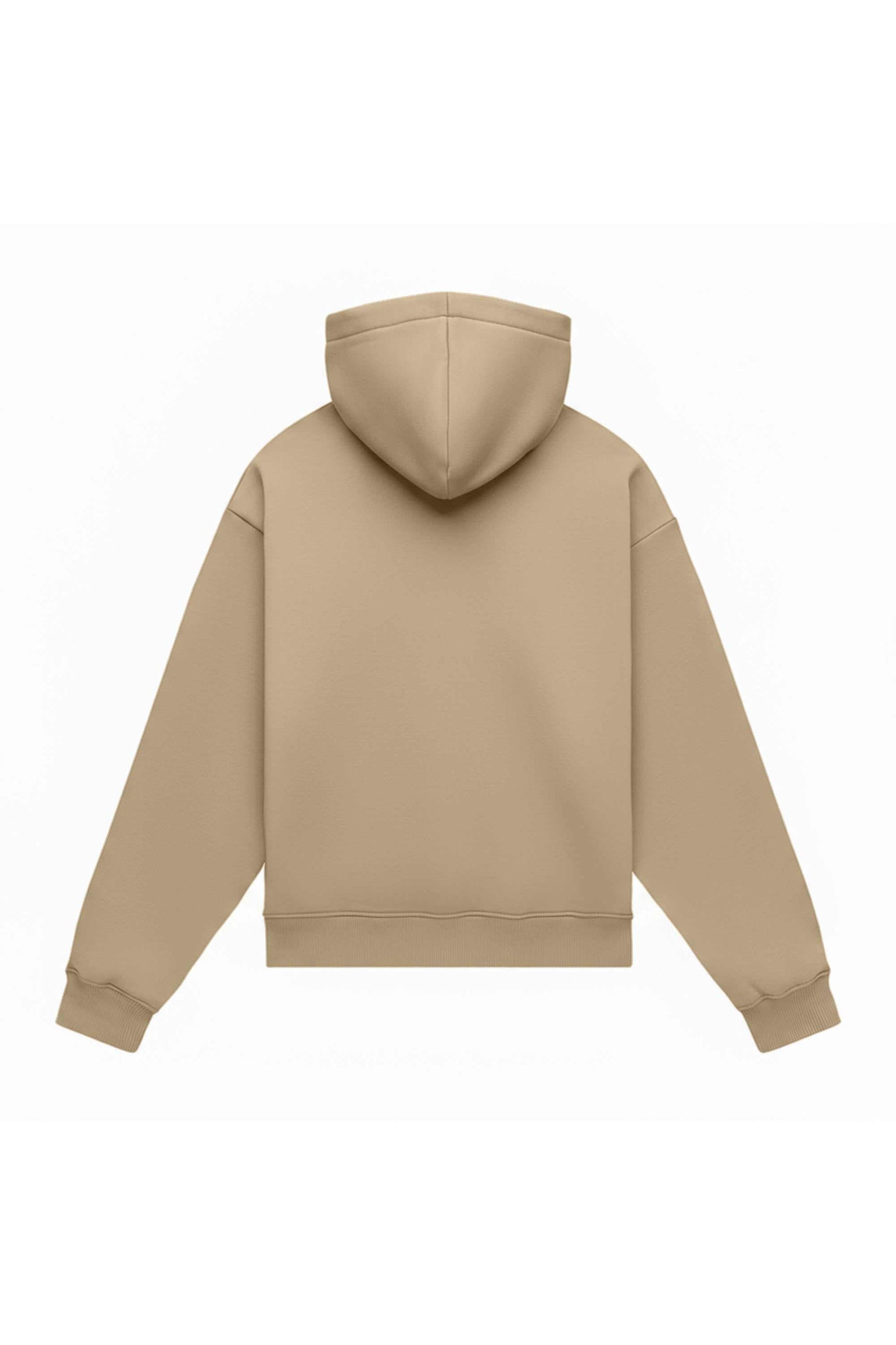 Oversize hoodie MEDIUM BRUSHED B-084 in blue, certified quality fabric, ideal for prints and embroidery