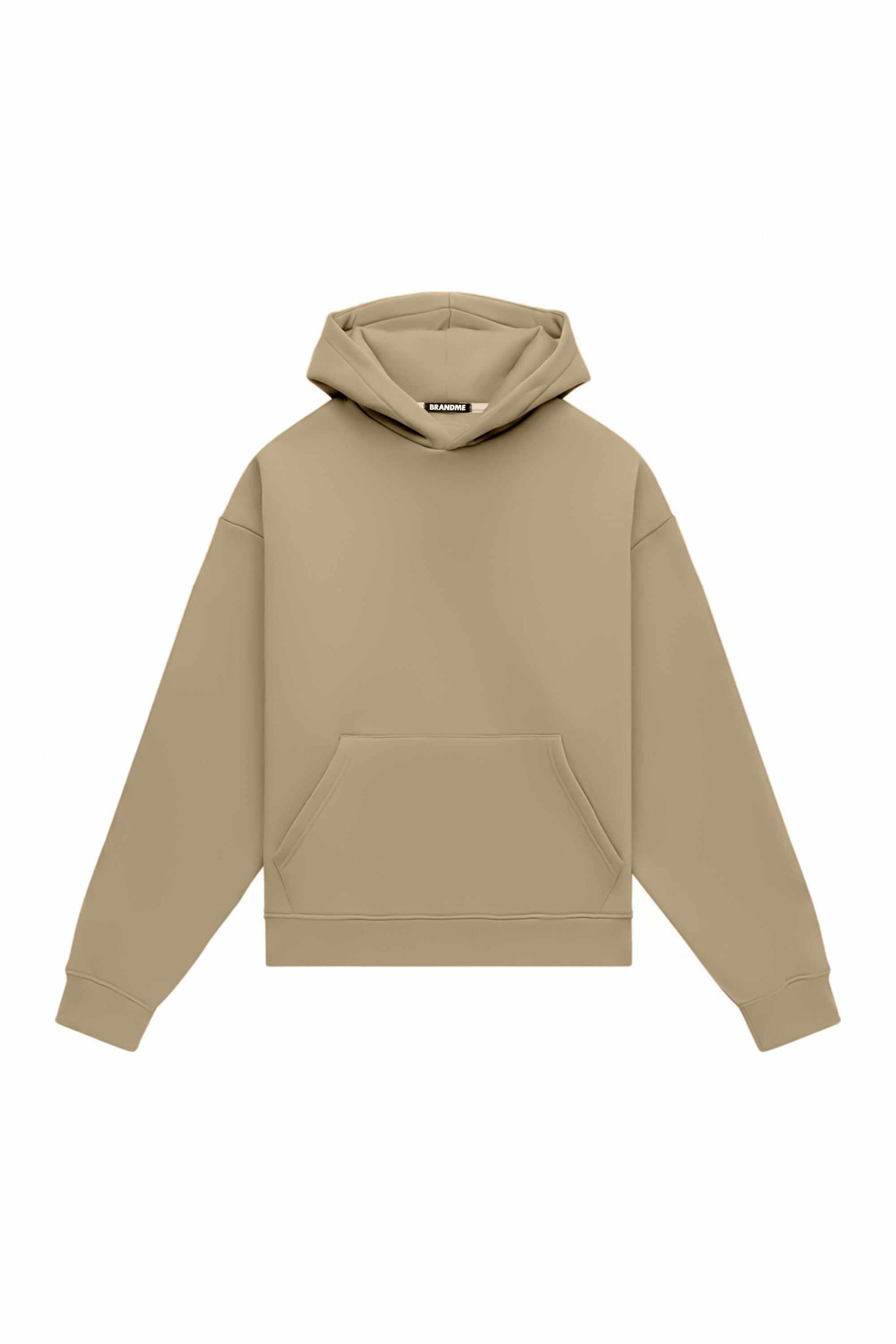 Hoodie oversize medium brushed B-084 in blue with certified quality fabric, ideal for printing, made in Poland
