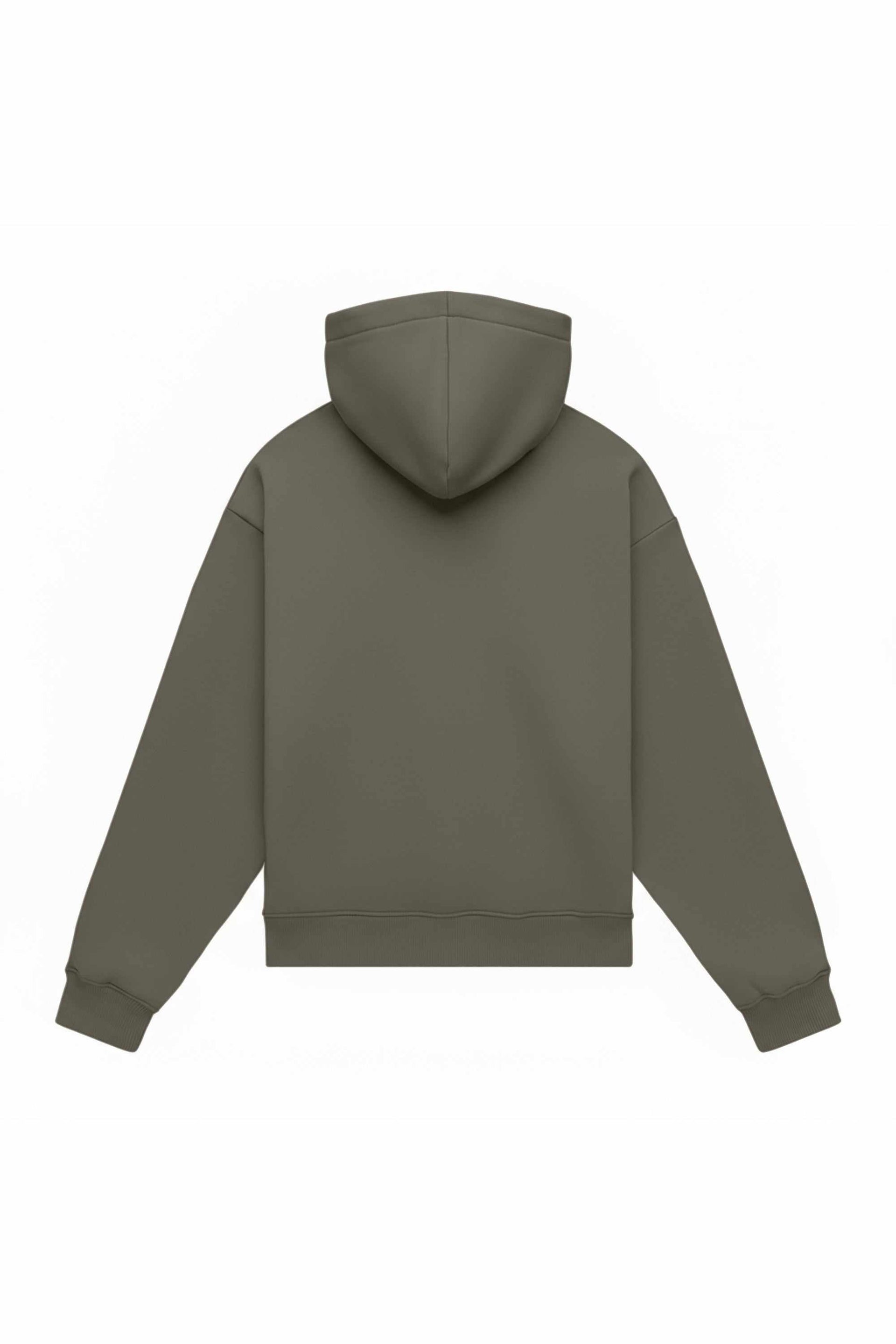 Hoodie oversize medium brushed B-085 in grey, certified quality fabric, ideal for printing and embroidery, made in Poland