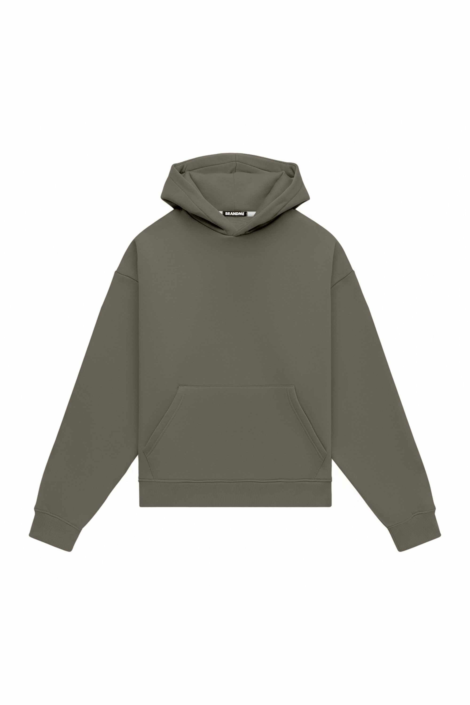 Oversize hoodie MEDIUM BRUSHED B-085 in dark color with hood and long sleeves