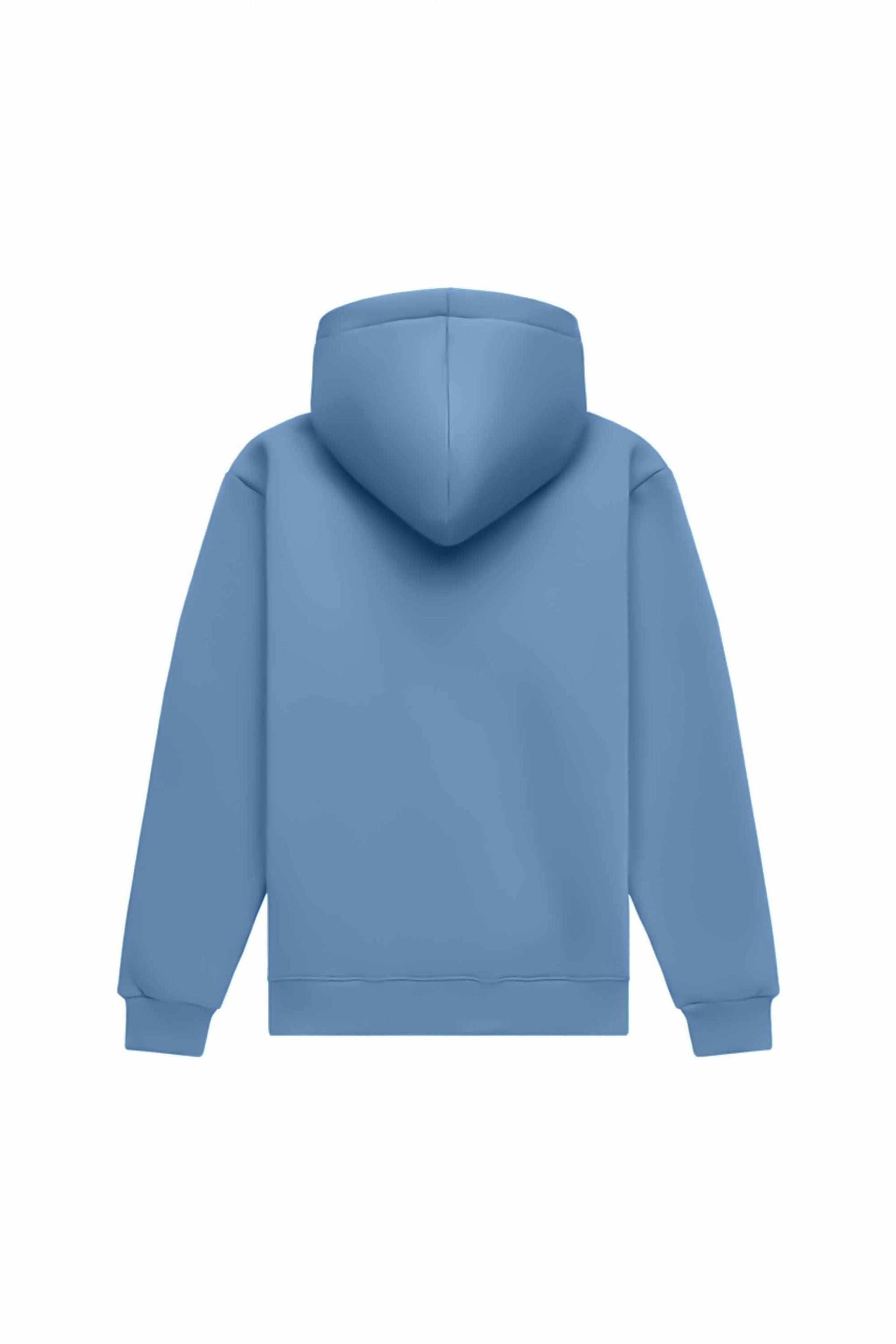 Regular medium brushed hoodie with quality-certified fabric, suitable for printing, made in Poland