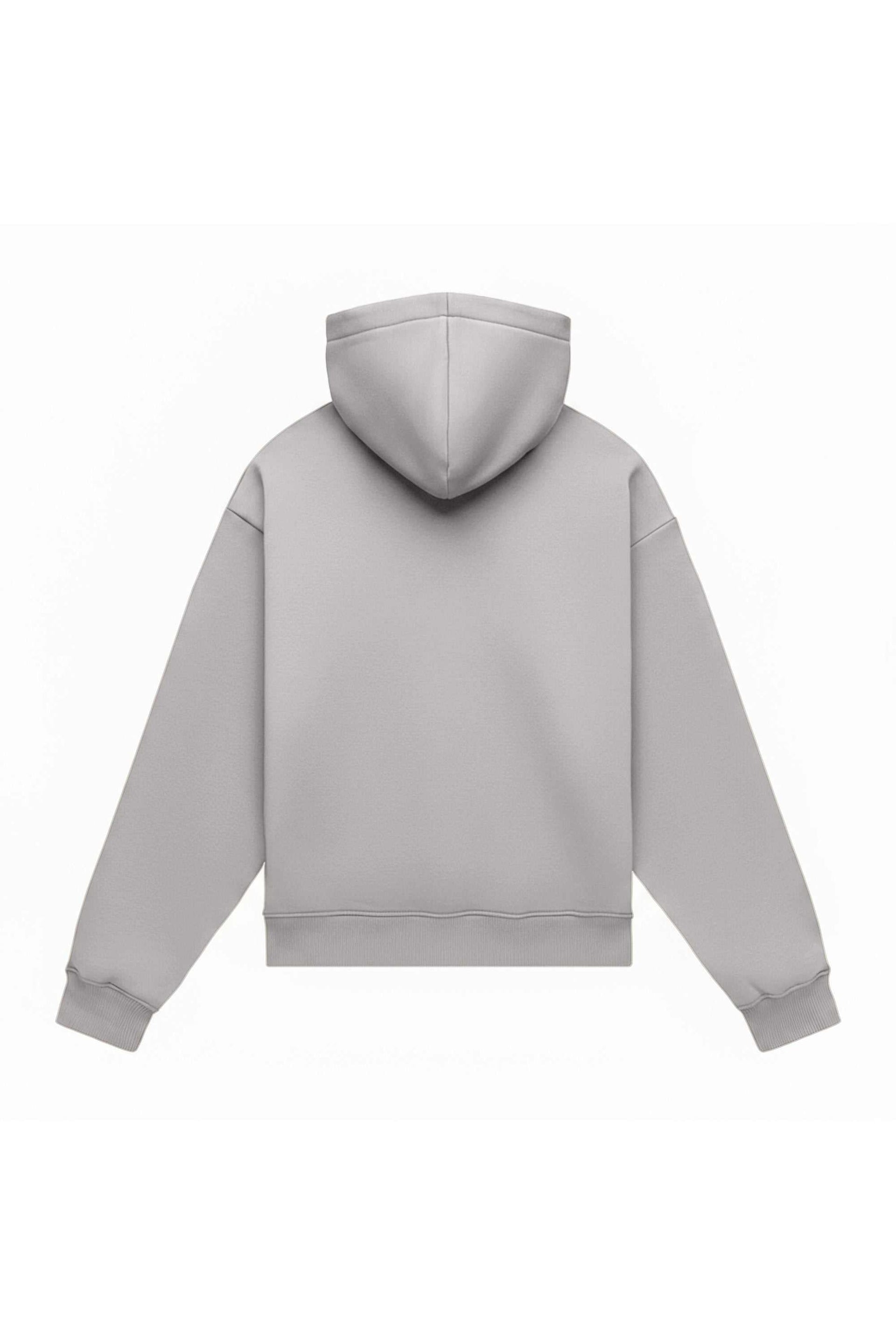 Oversize hoodie MEDIUM BRUSHED B-094 in blue with hood and quality-certified fabric, ideal for printing