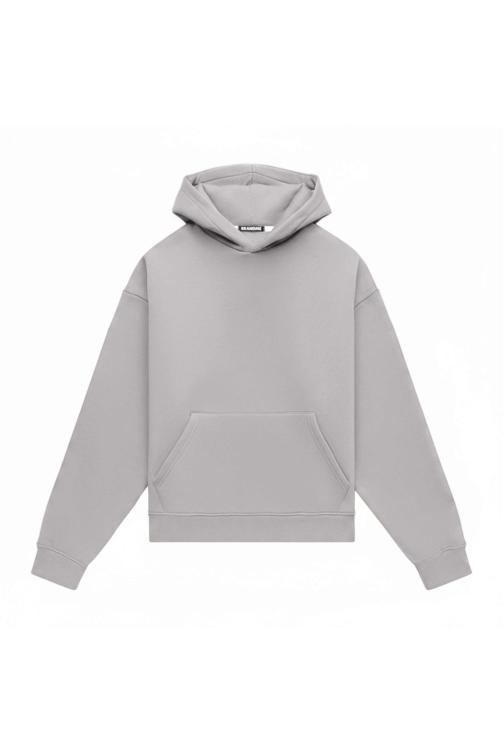 Oversize hoodie in brushed fabric, ideal for printing, made in Poland