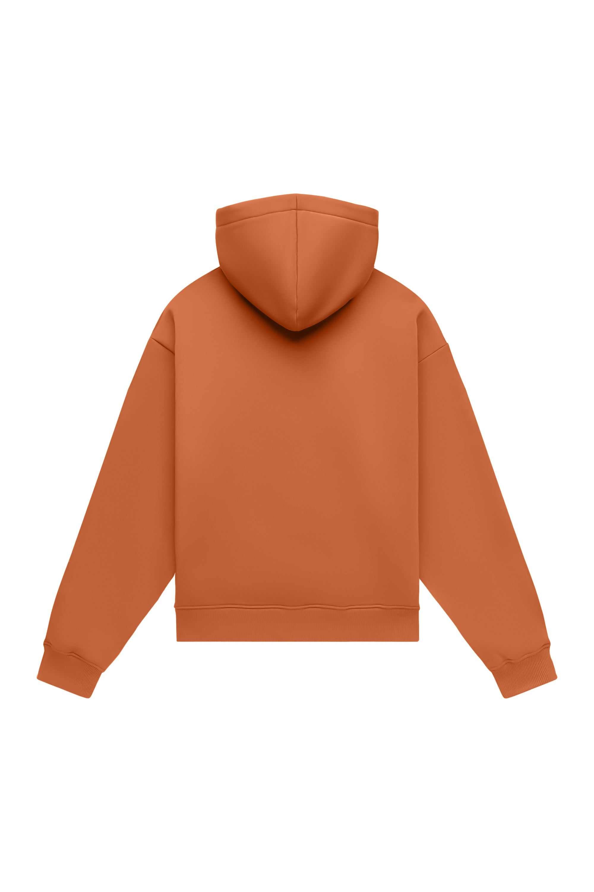 Oversize hoodie MEDIUM BRUSHED B-101 in blue, certified fabric, ideal for printing, made in Poland