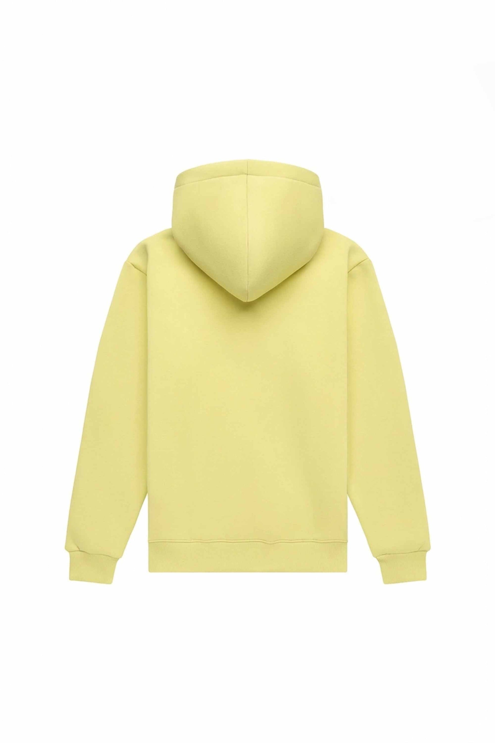 Bluza z kapturem regular LIGHT BRUSHED BANANA w jasnym kolorze, idealna do nadruku, produkowana w Polsce