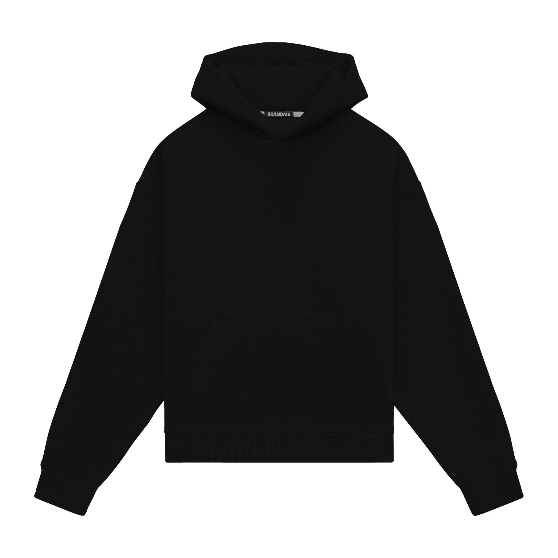 Hoodie oversize LIGHT BRUSHED BLACK