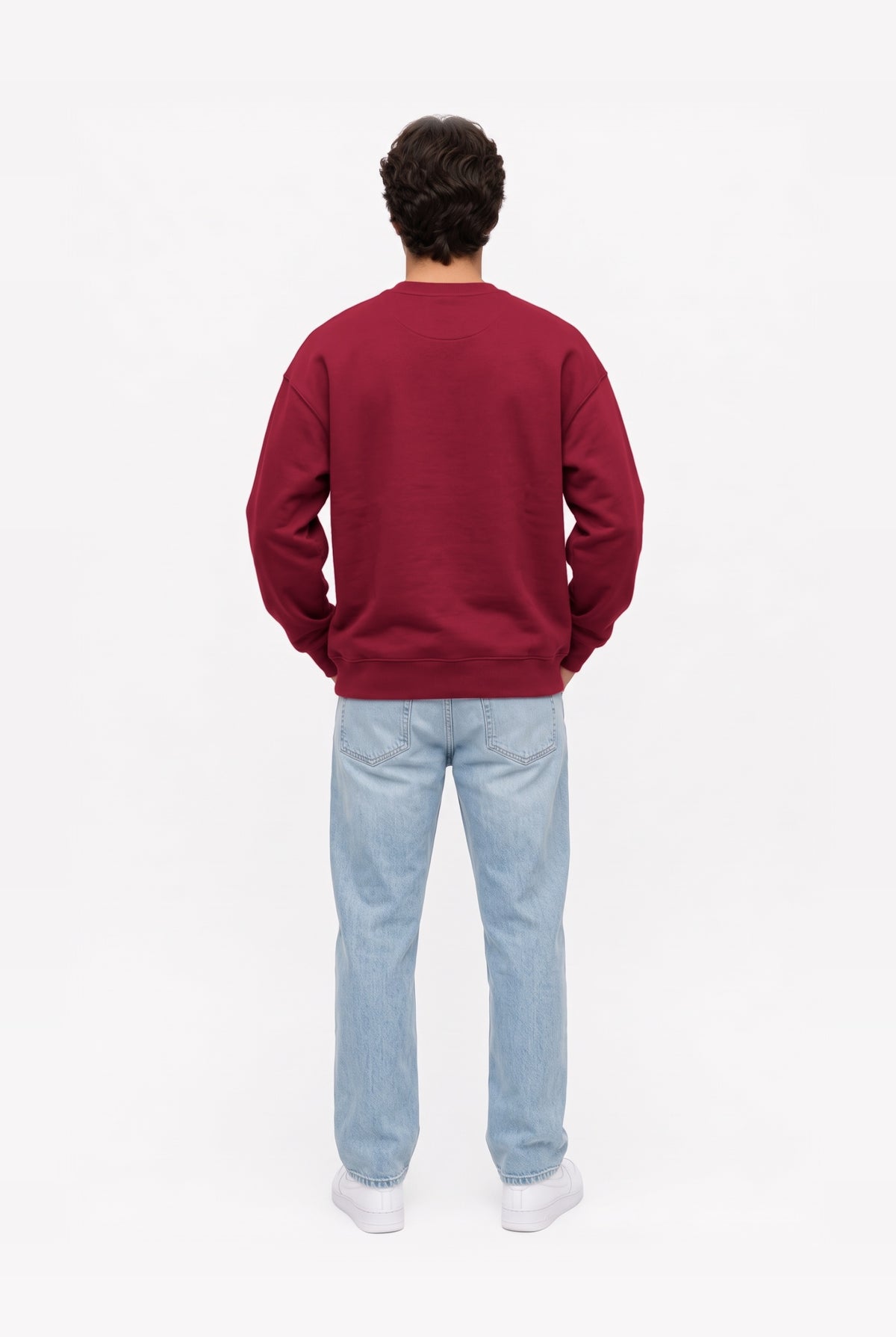 Crewneck Oversize LIGHT LOOP BORDEAUX
