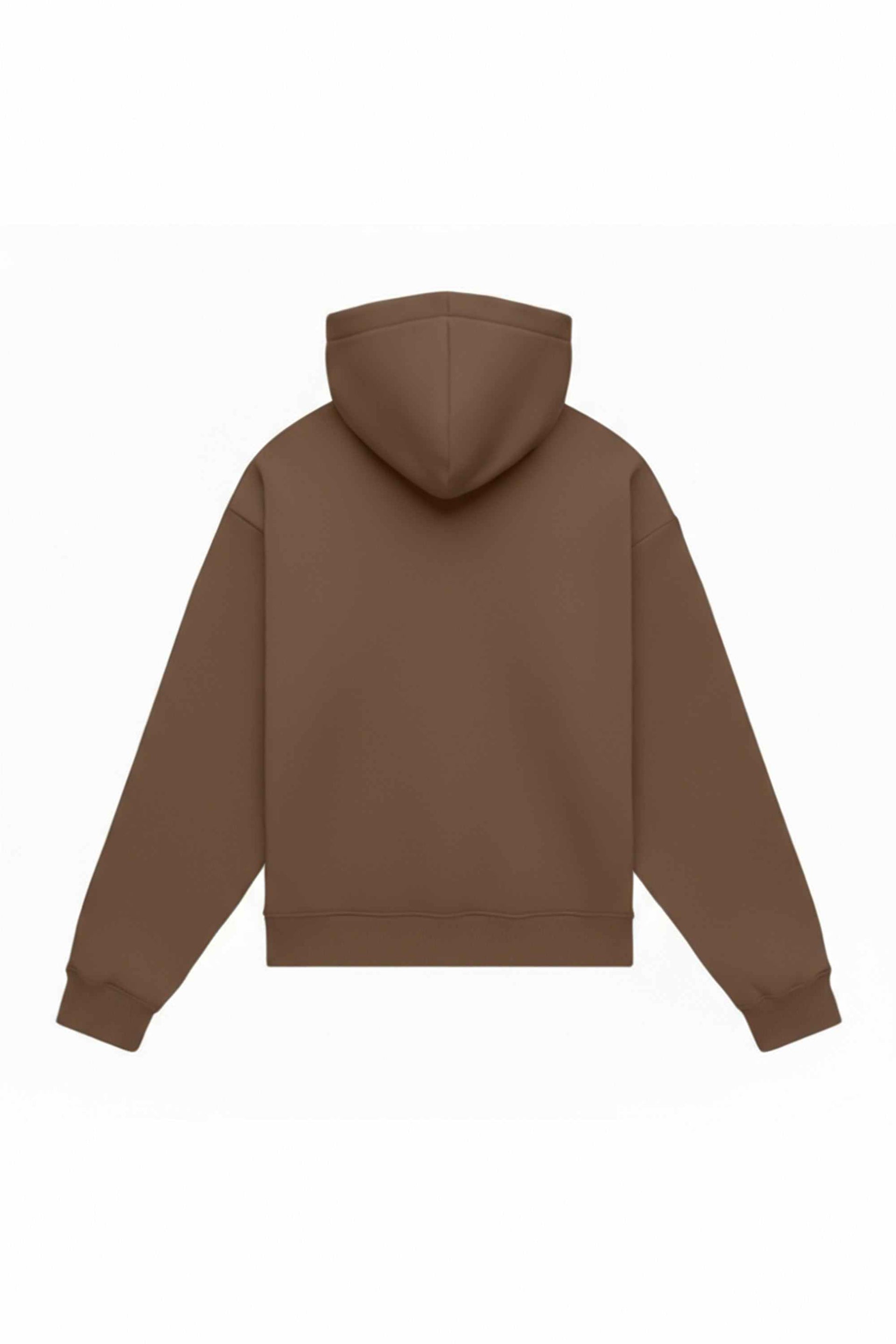 HOODIE OVERSIZE HEAVY LOOP BROWN