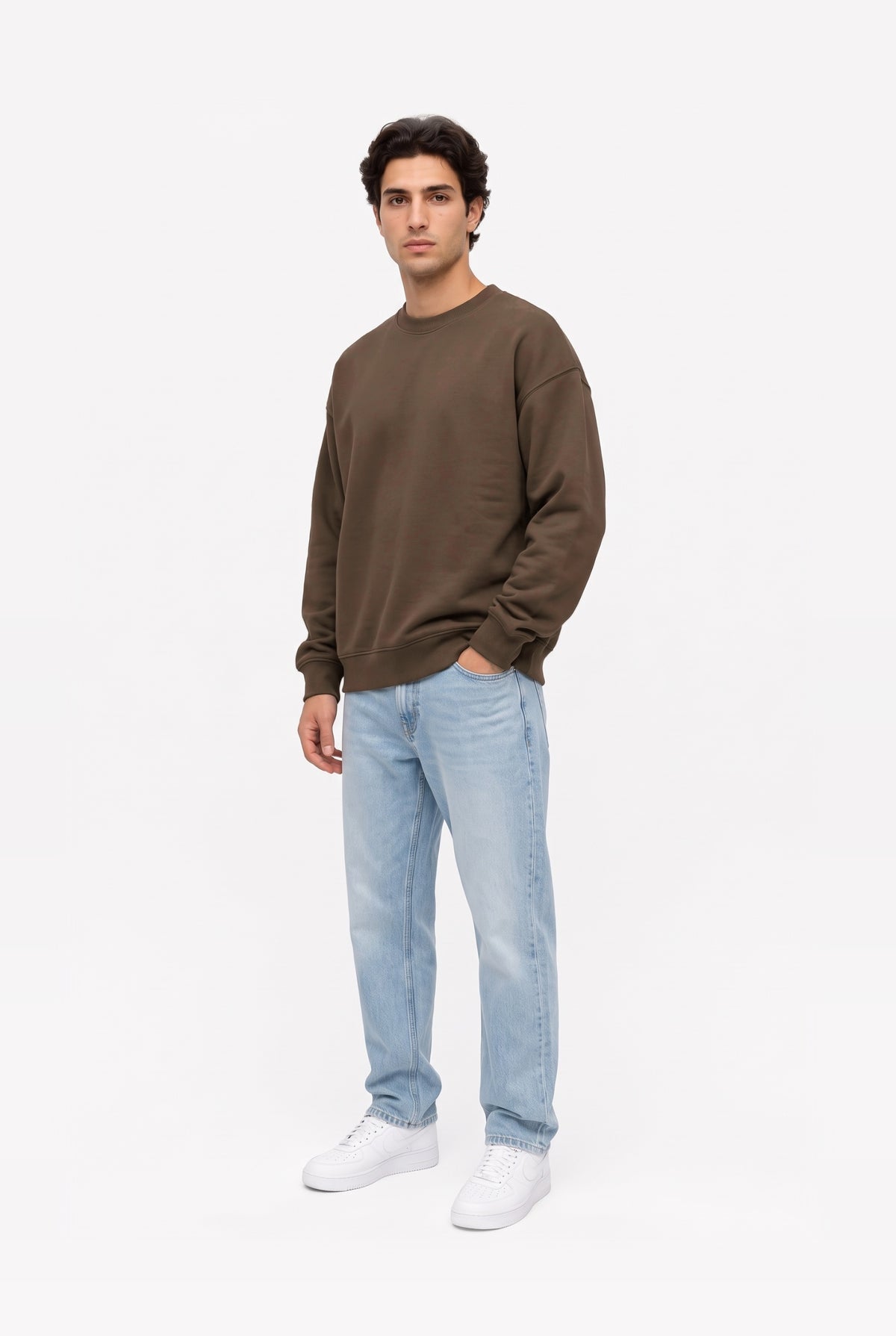 Crewneck Oversize LIGHT LOOP BROWN