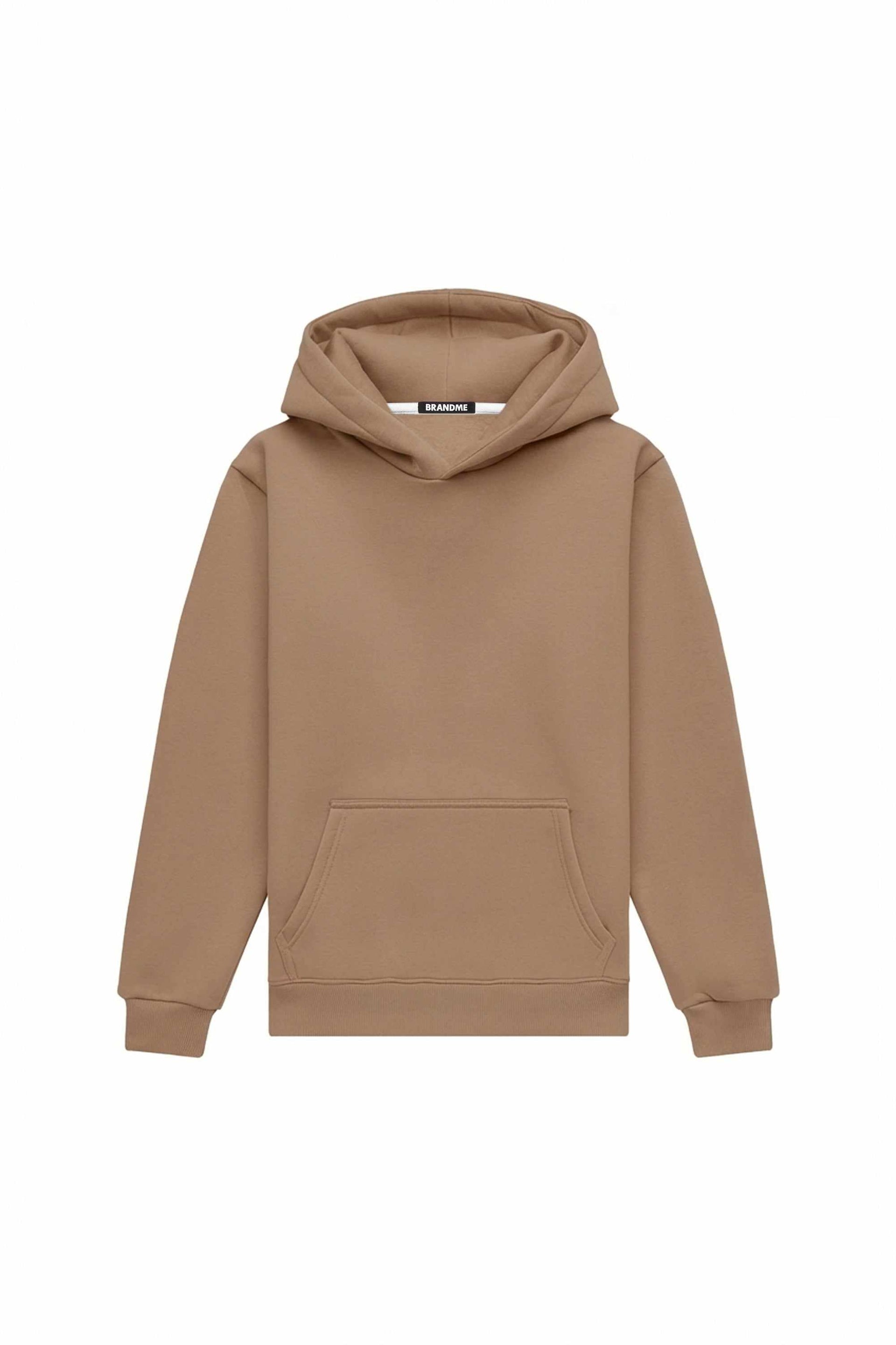 Bluza z kapturem regular LIGHT BRUSHED CAPPUCCINO wygodna i certyfikowana do sitodruku i haftu.