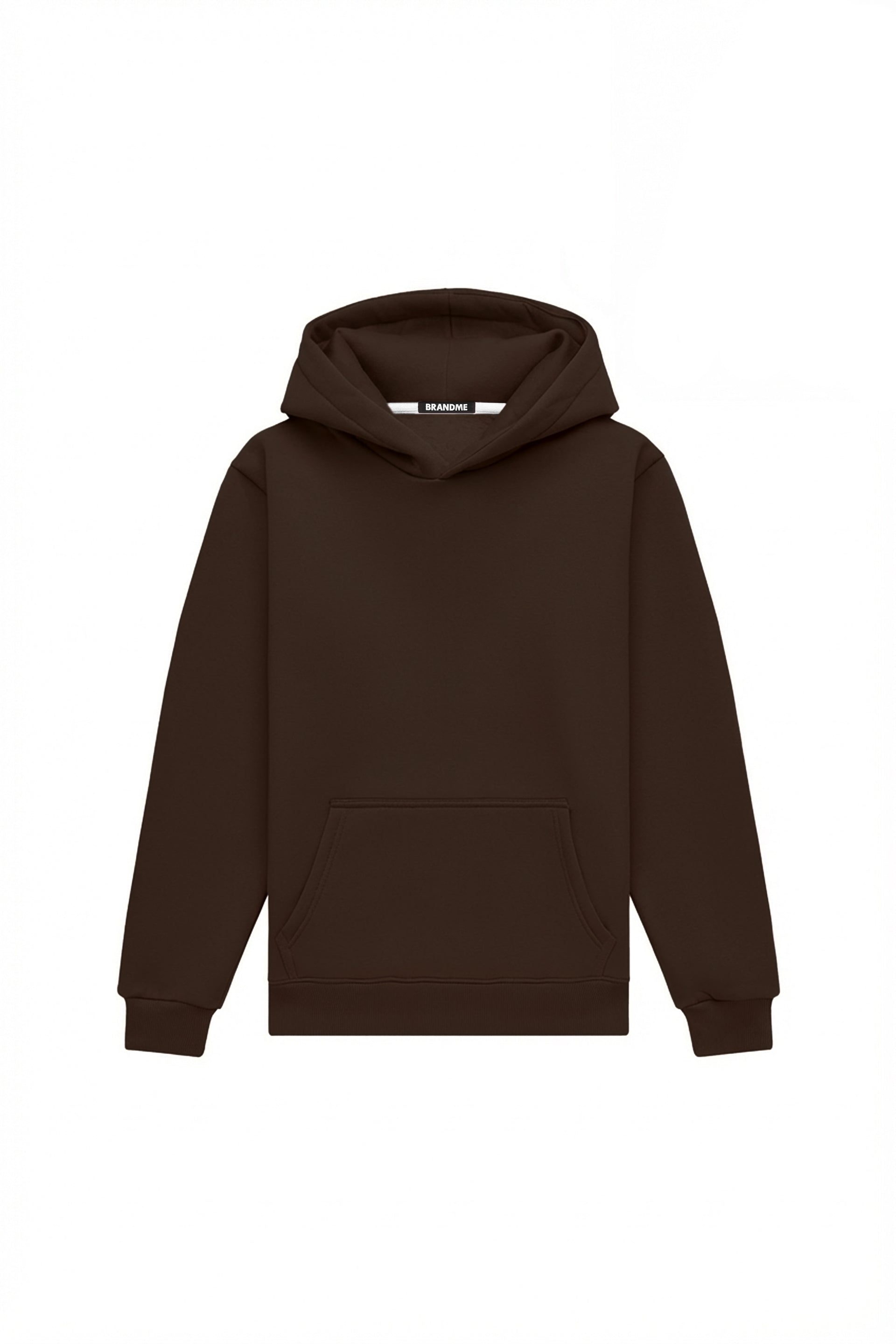Hoodie regular LIGHT BRUSHED CHOCOLATE