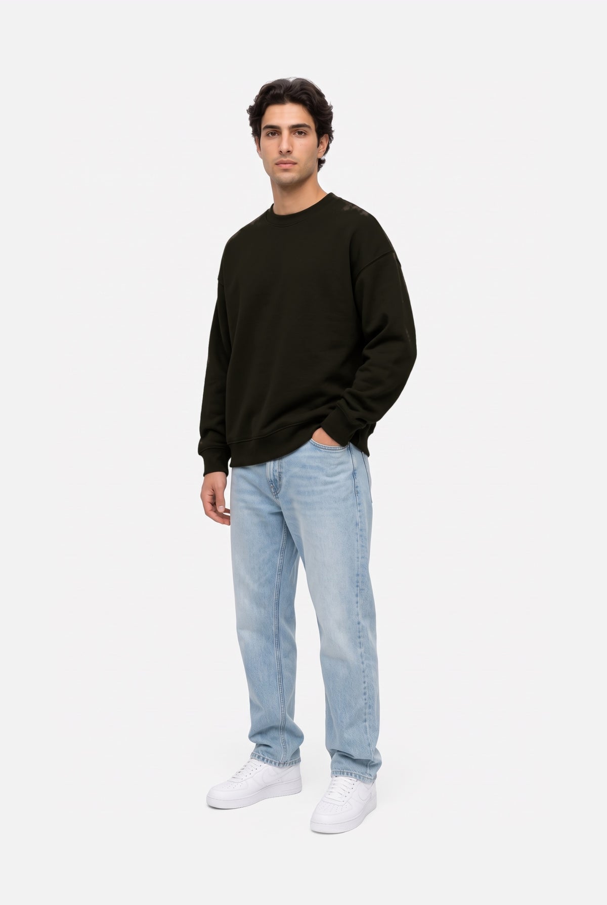 Crewneck Oversize LIGHT LOOP CHOCOLATE