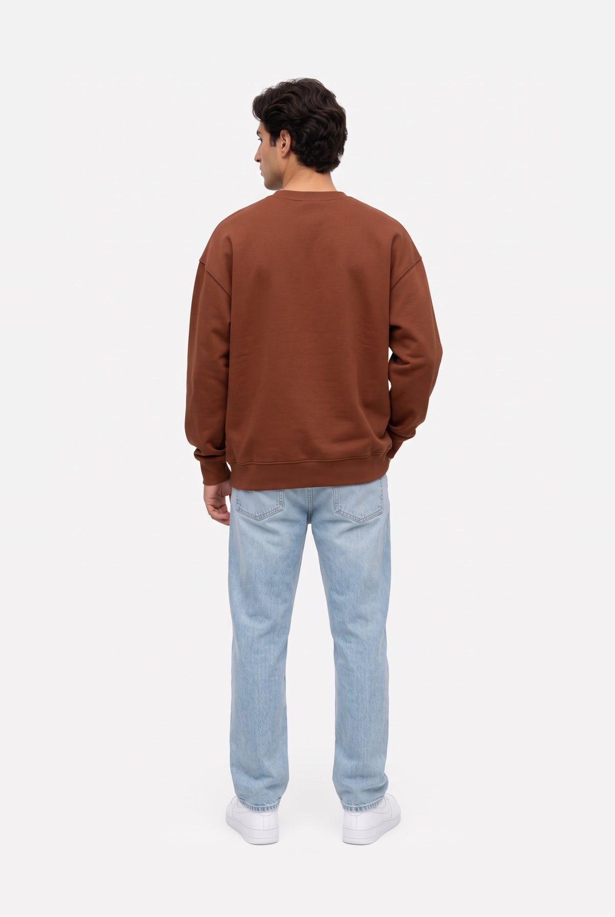 Crewneck Oversize LIGHT LOOP CINNAMON