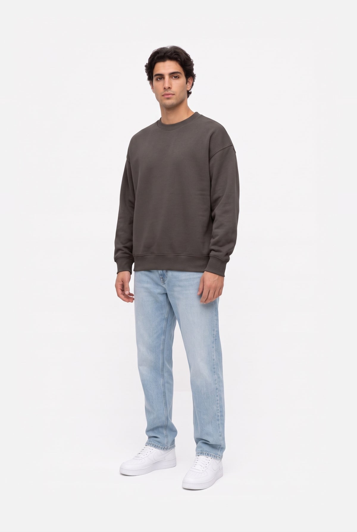 Crewneck Oversize LIGHT LOOP COFFEE