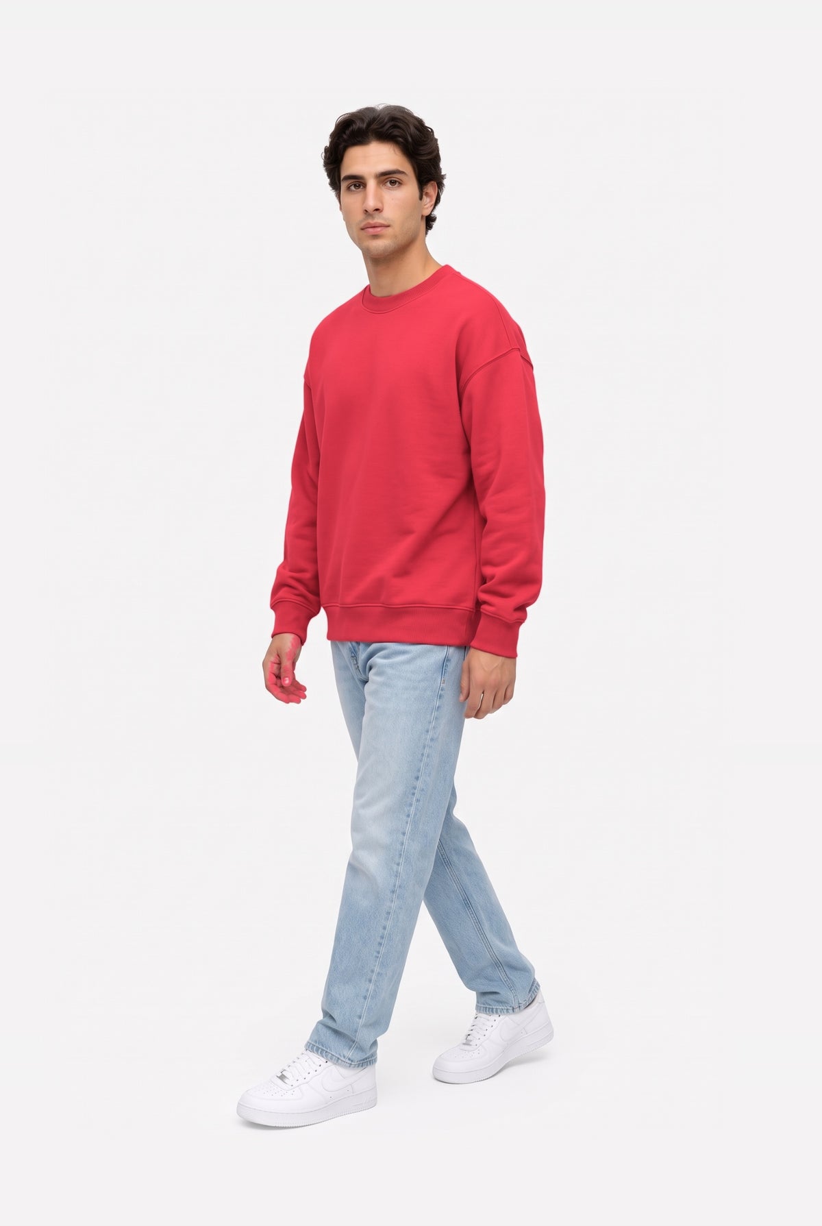Crewneck Oversize LIGHT LOOP CORAL