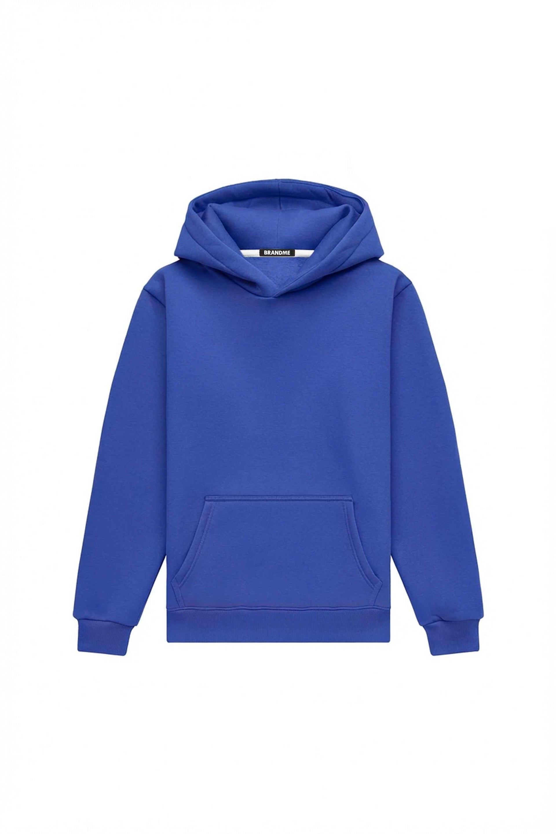 Bluza z kapturem regular w kolorze jasnoniebieskim z certyfikatem jakości, idealna pod nadruk.