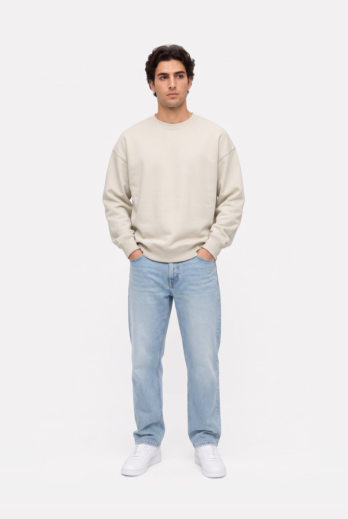 Crewneck Oversize LIGHT LOOP CREAM