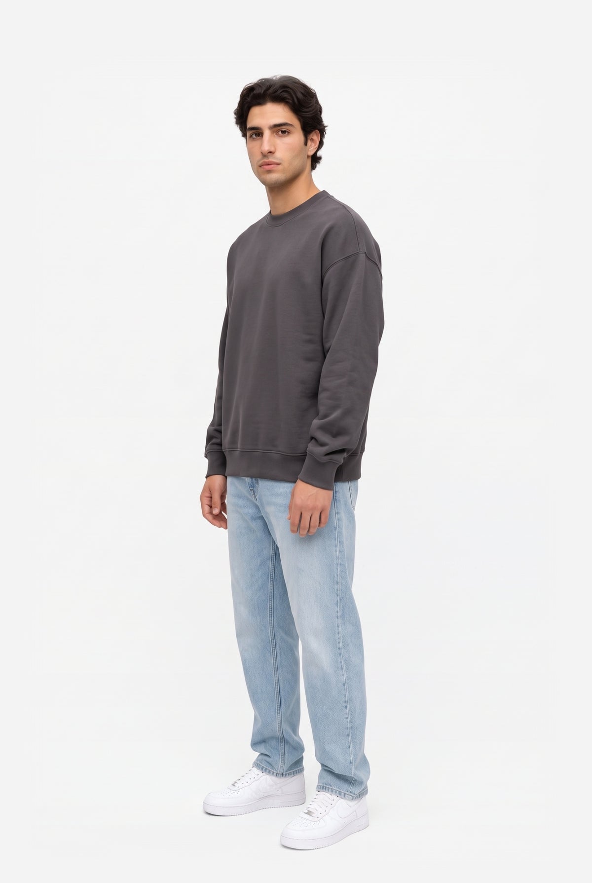 Crewneck Oversize LIGHT LOOP DARK GRAY