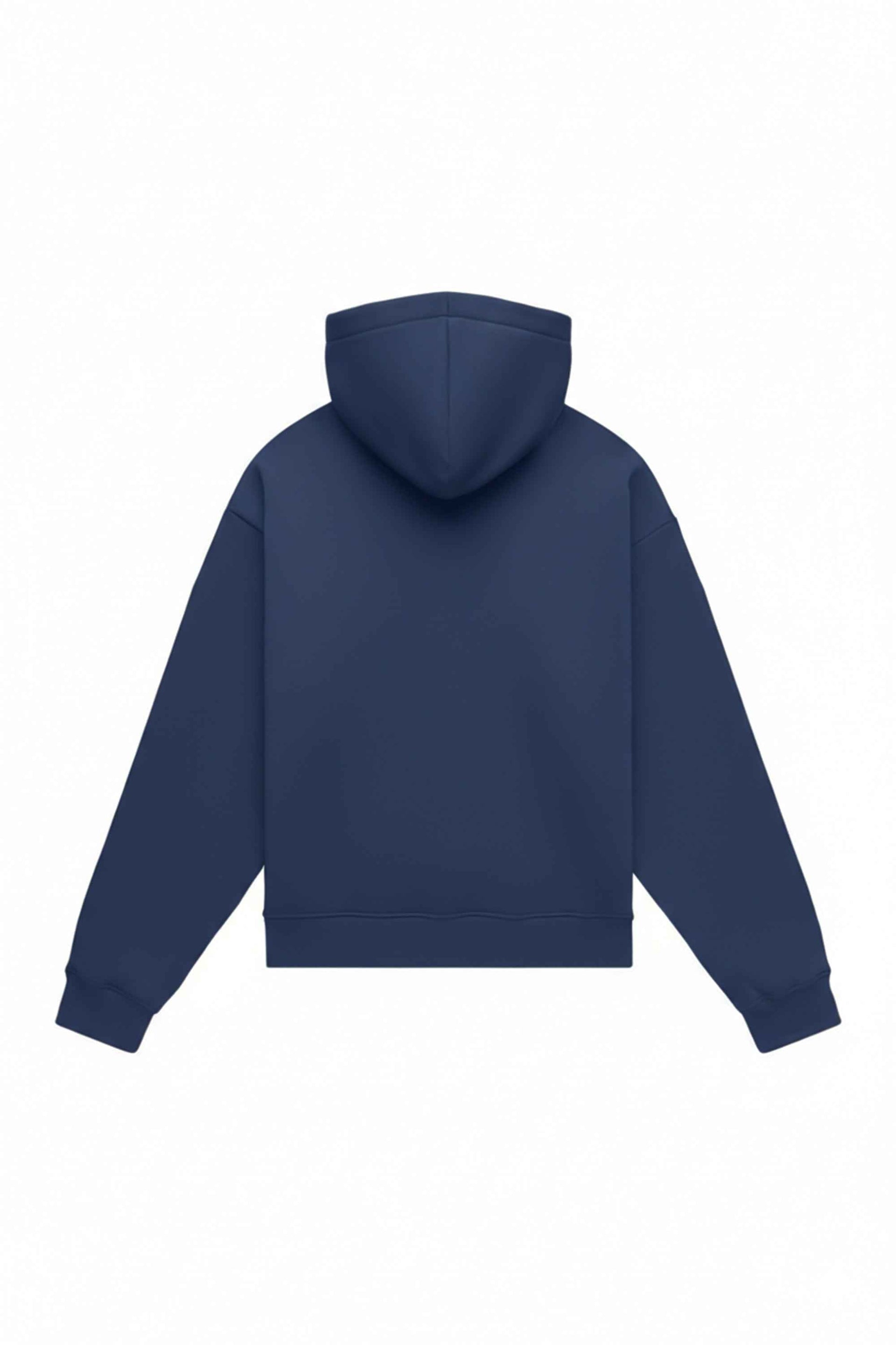 Bluza z kapturem oversize heavy loop denim, polska produkcja, certyfikowana dzianina idealna pod nadruk