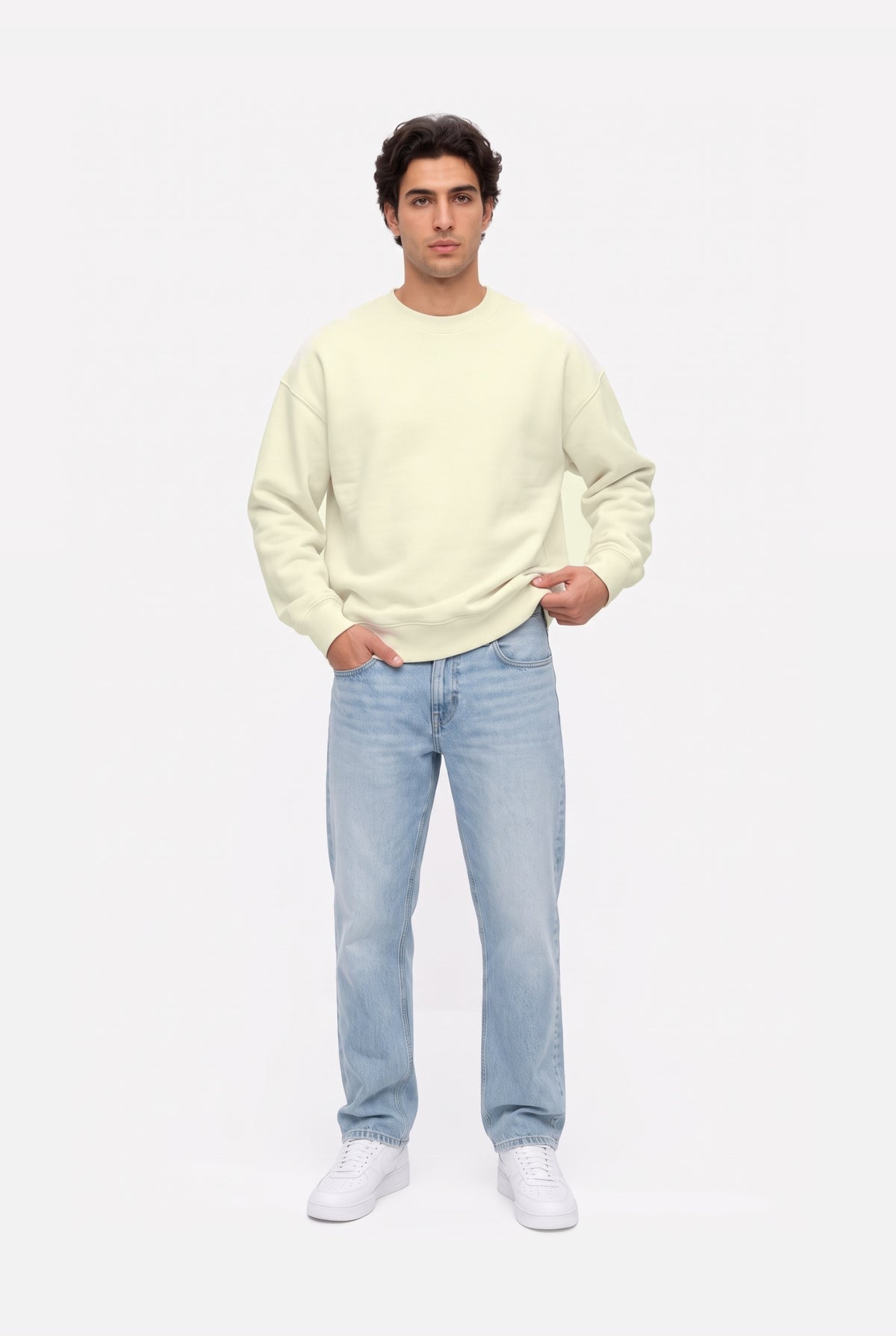 Crewneck Oversize LIGHT LOOP ECRU