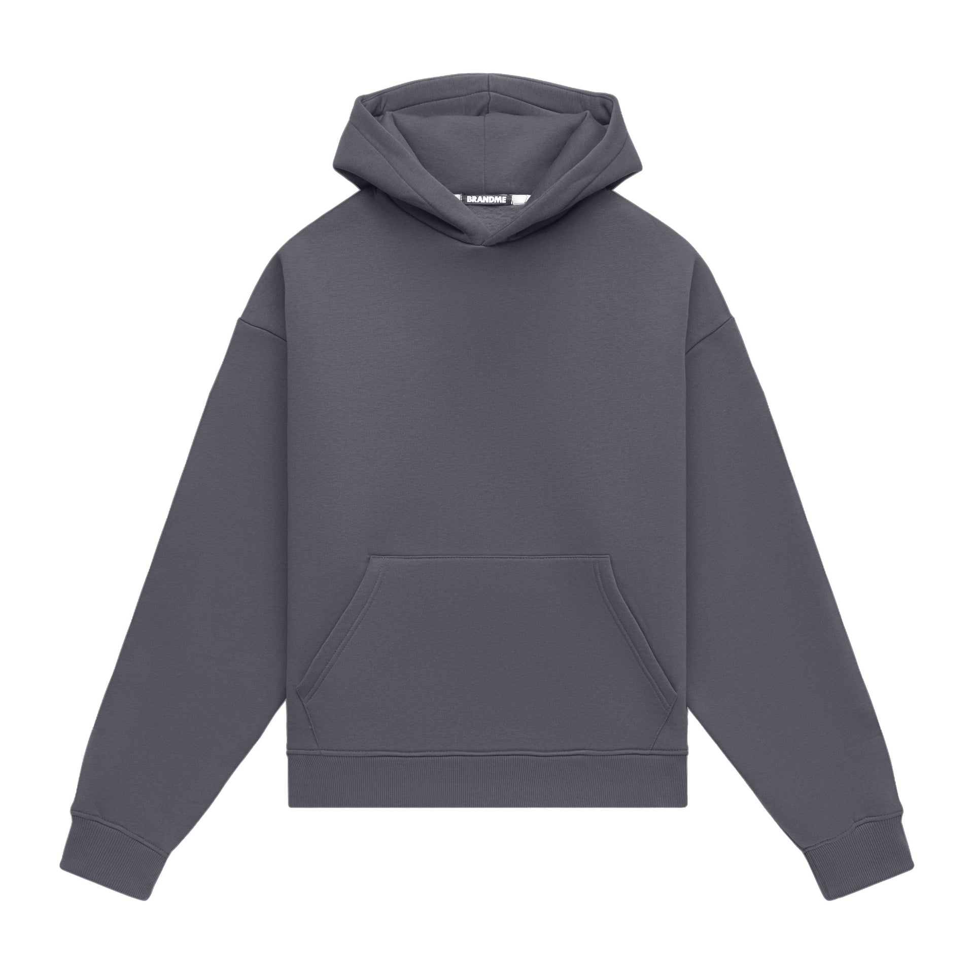Hoodie oversize LIGHT BRUSHED GRAPHITE