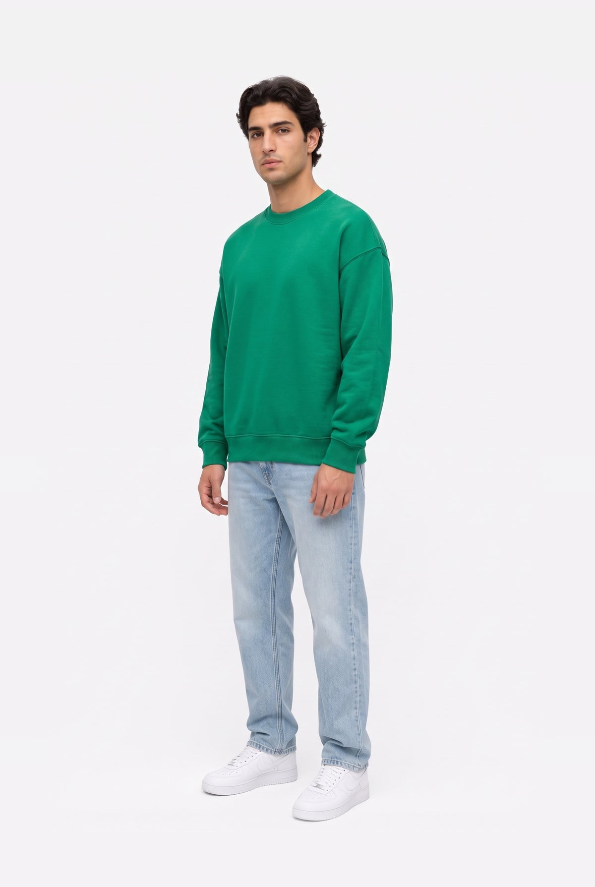 Crewneck Oversize LIGHT LOOP KELLY GREEN