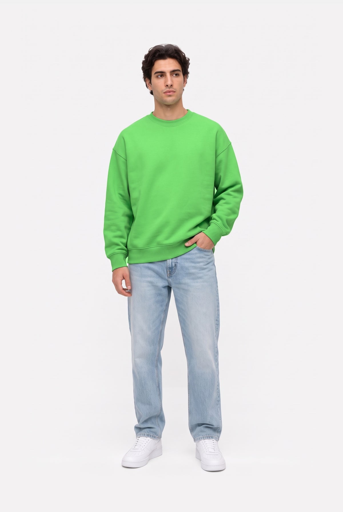 Crewneck Oversize LIGHT LOOP KIWI