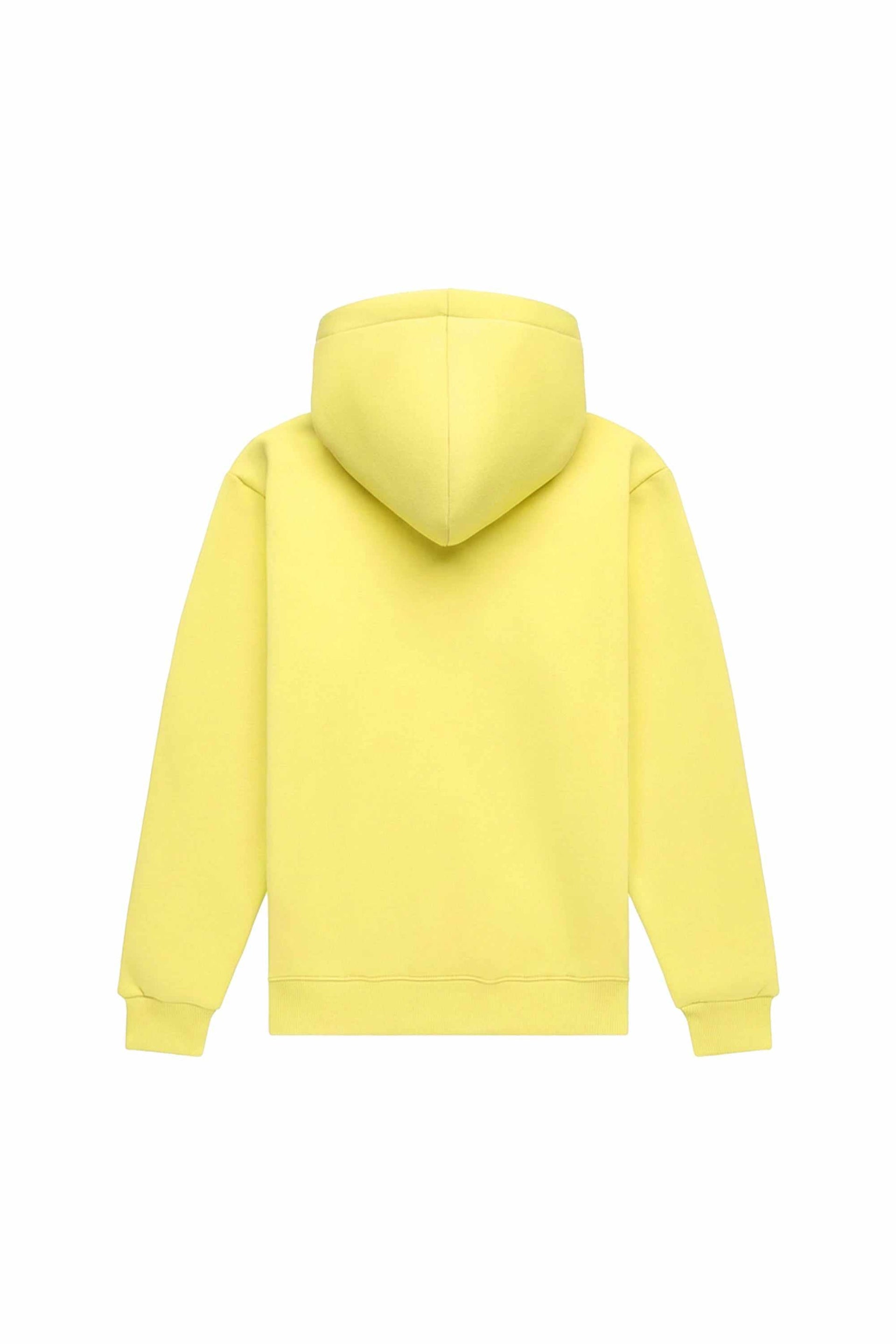 Bluza z kapturem regular LIGHT BRUSHED LEMON, certyfikowana dzianina, idealna do nadruków, wyprodukowana w Polsce