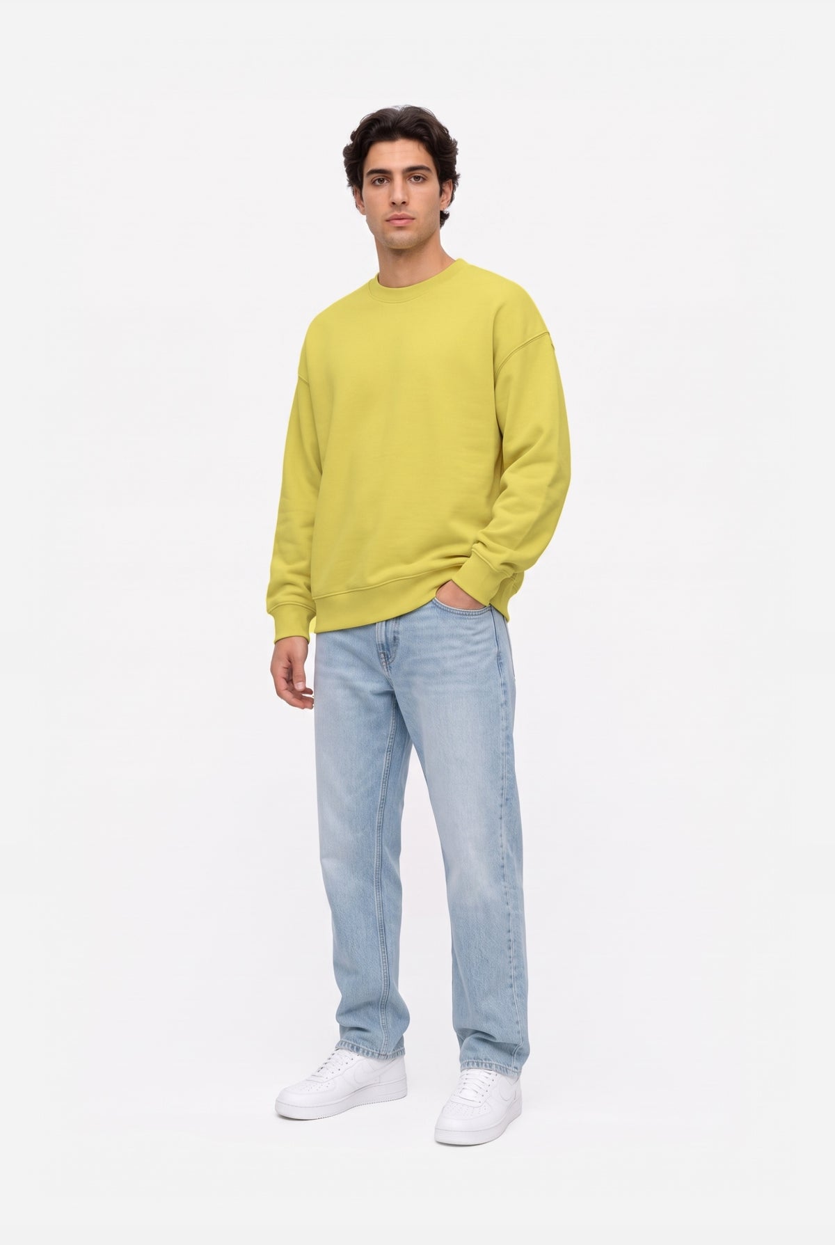 Crewneck Oversize LIGHT LOOP LEMON