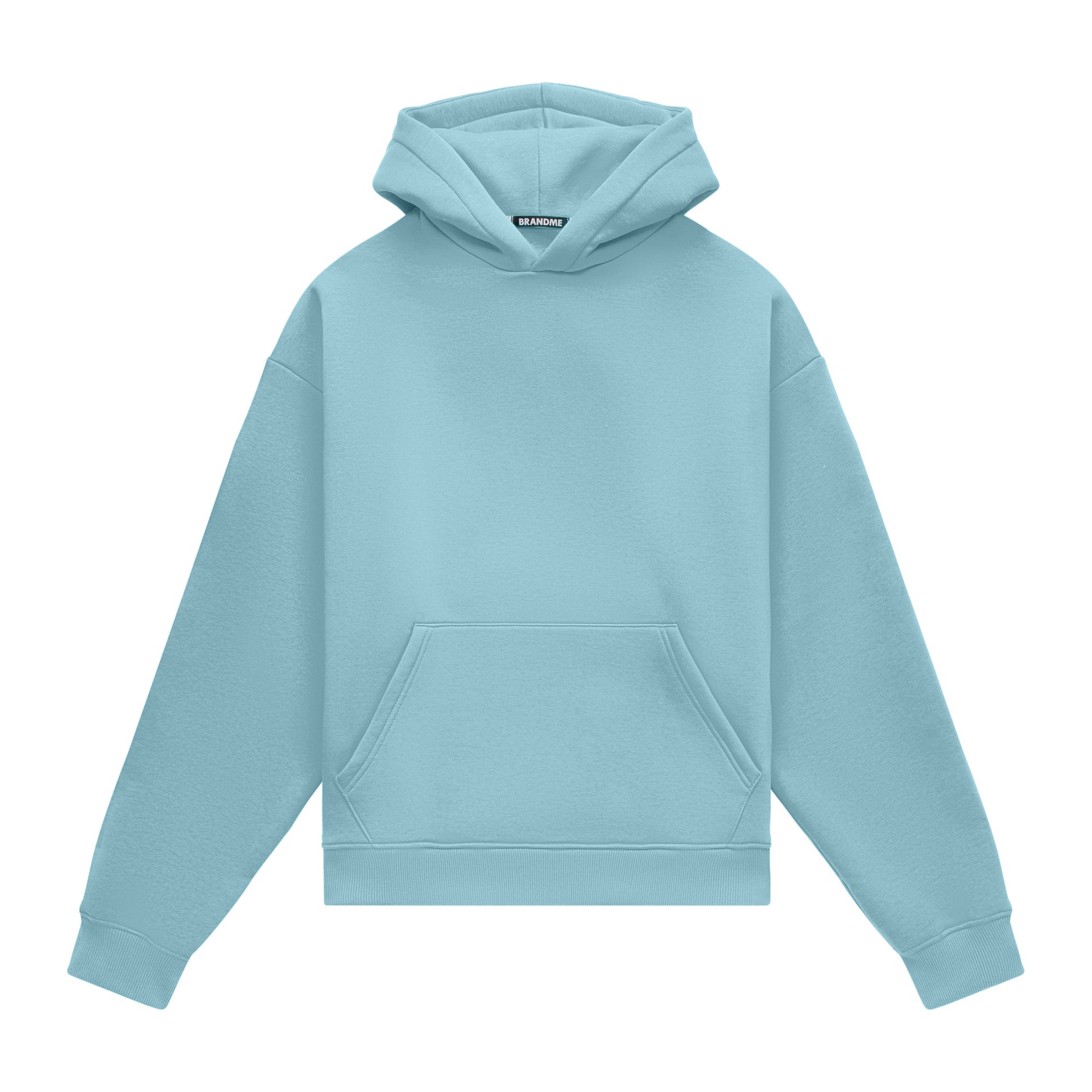 Hoodie oversize LIGHT BRUSHED LIGHT BLUE