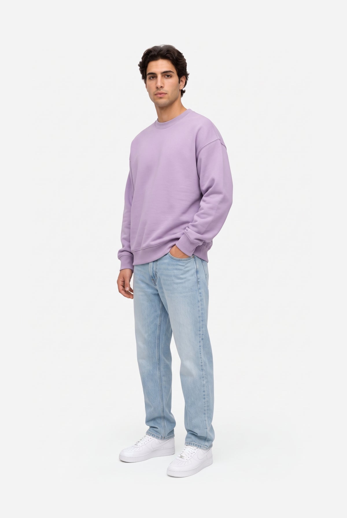 Crewneck Oversize LIGHT LOOP LILAC