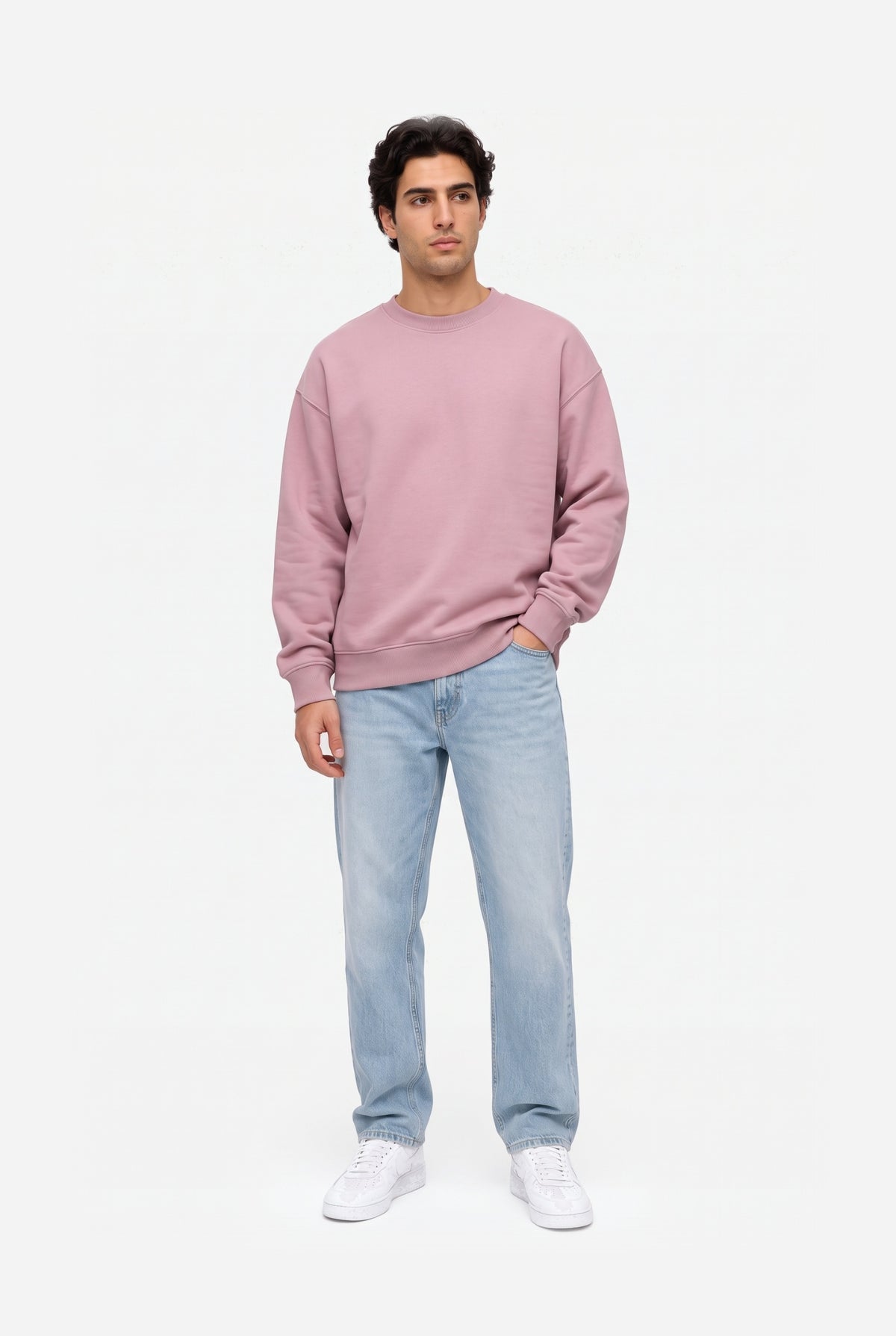 Crewneck Oversize LIGHT LOOP MARSHMALLOW