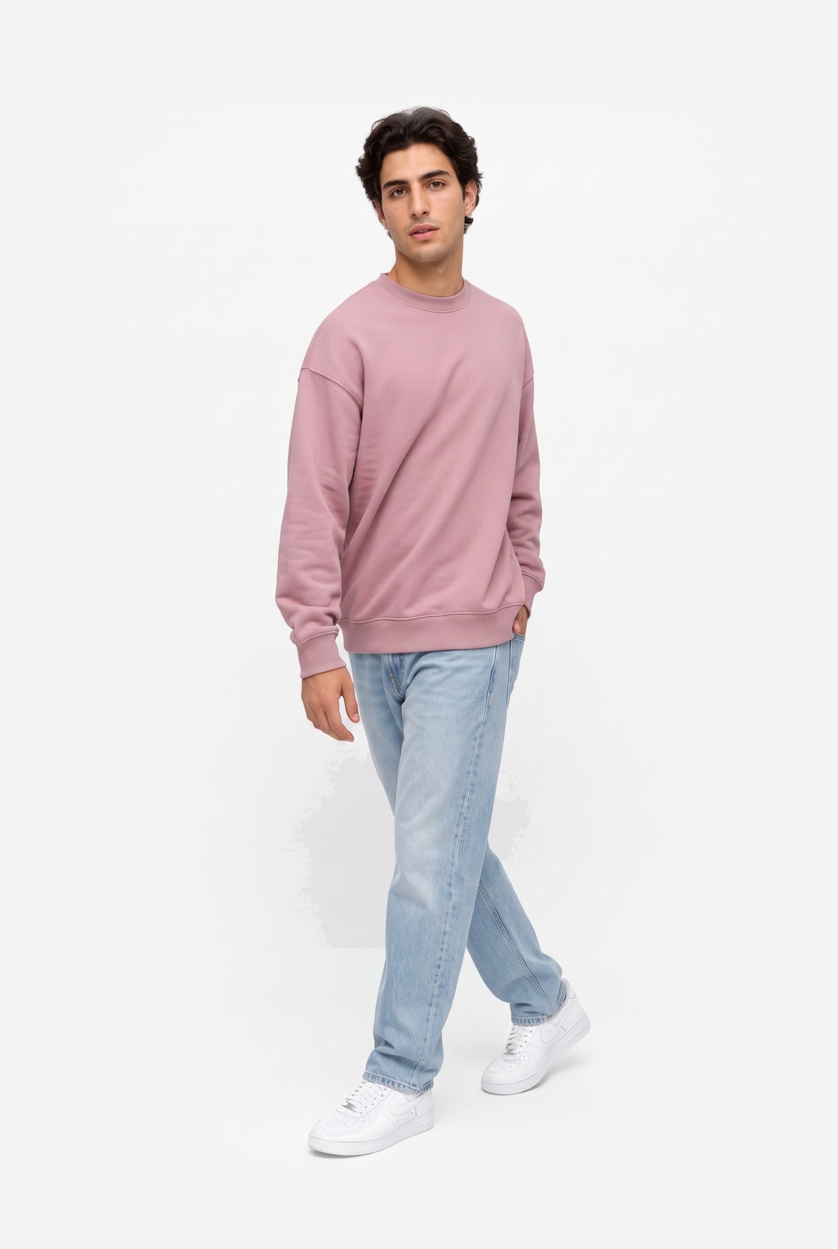 Crewneck Oversize LIGHT LOOP MARSHMALLOW