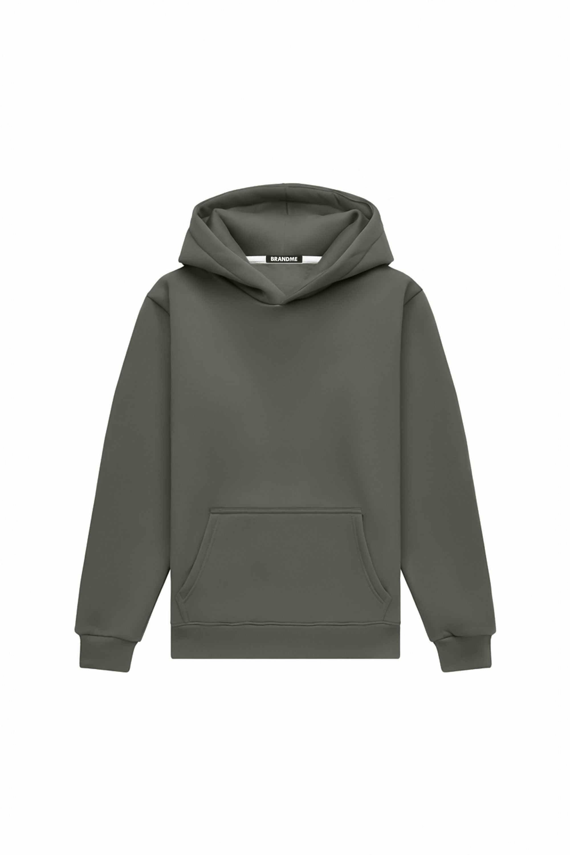 Medium brushed melanż hoodie regular with hood, quality certified fabric, ideal for printing, made in Poland