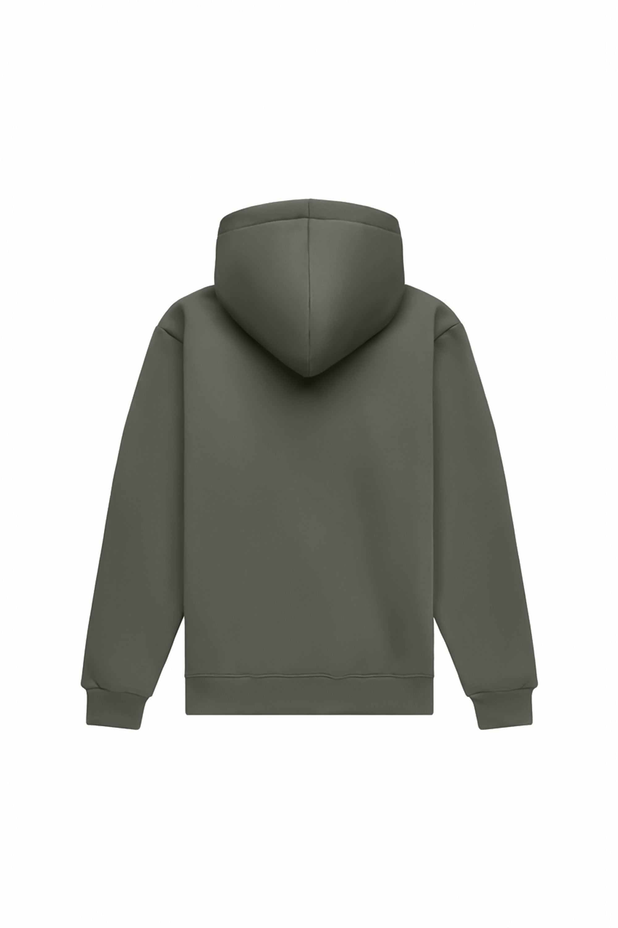 Regular fit medium brushed melange hoodie with hood, made in Poland, ideal for printing techniques