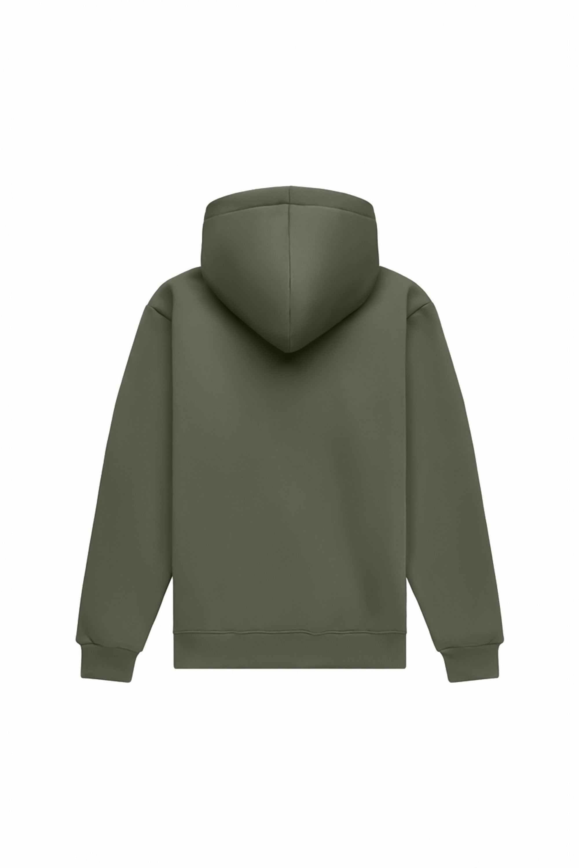 Bluza z kapturem regular MEDIUM BRUSHED MELANŻ 8P, polska, certyfikowana dzianina idealna pod nadruk
