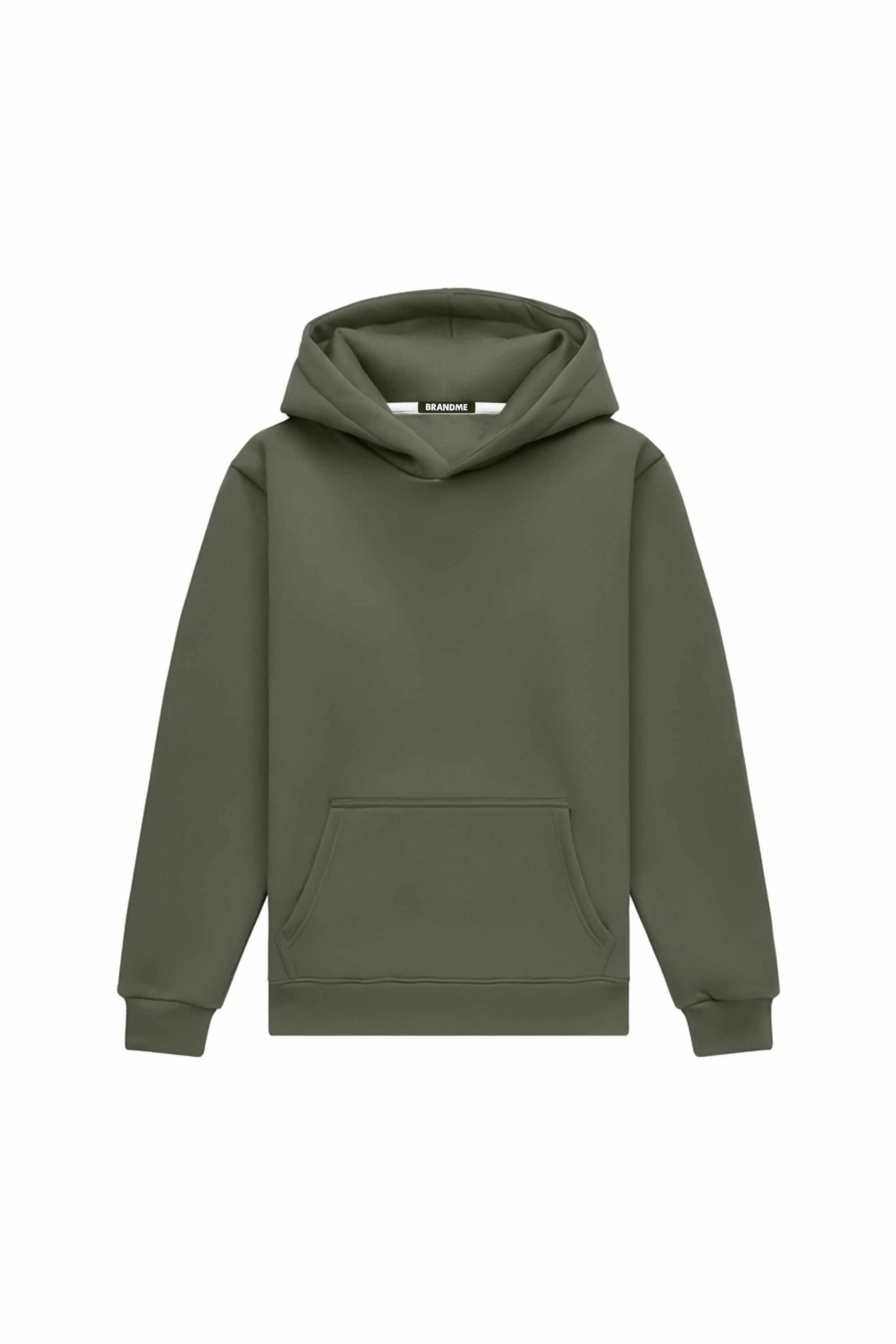 Bluza z kapturem hoodie regular medium brushed melanż 8P made in Poland, quality certified fabric ideal for printing