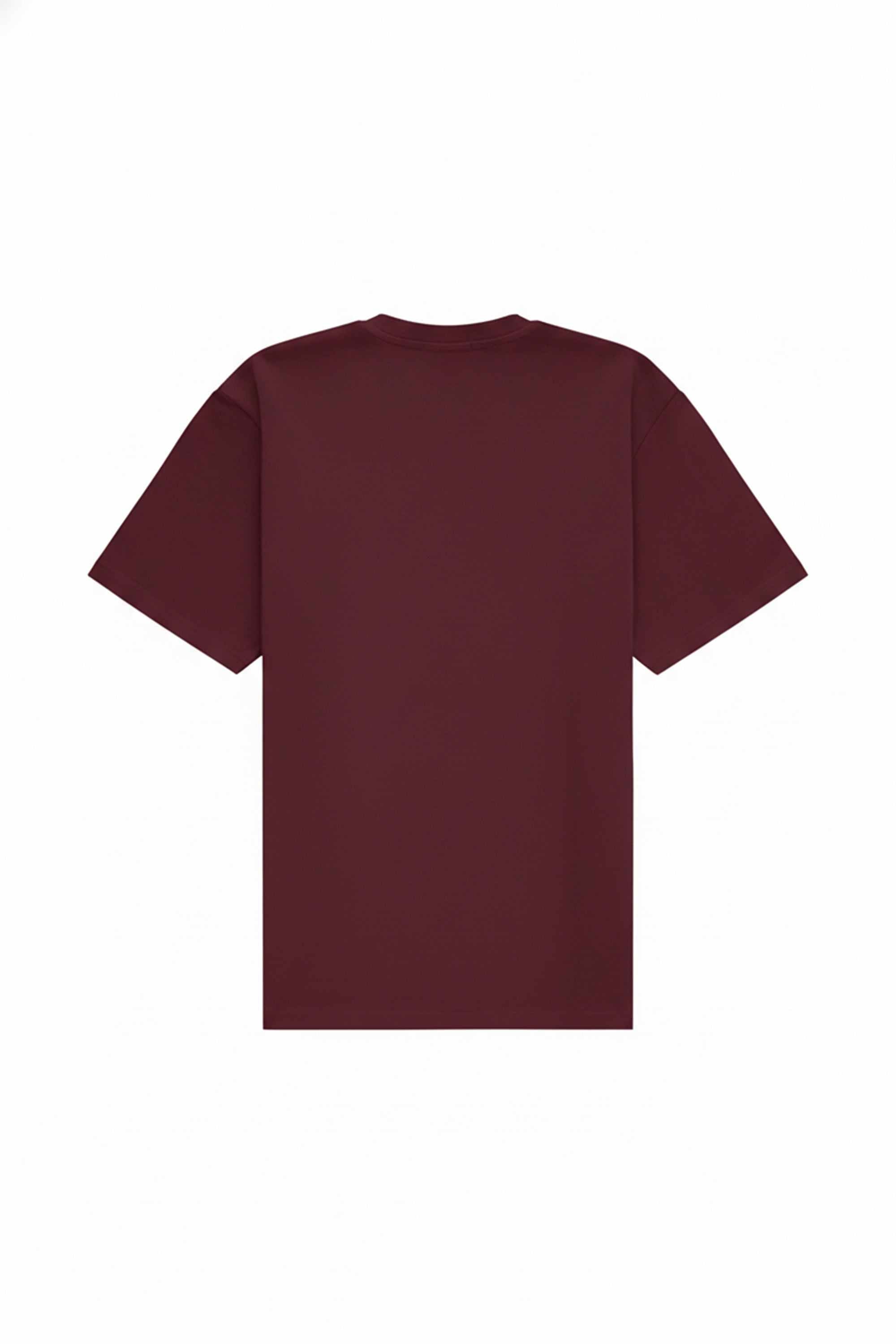 Oversize T-shirt Heavy Merlot made in Poland, quality-certified fabric suitable for printing