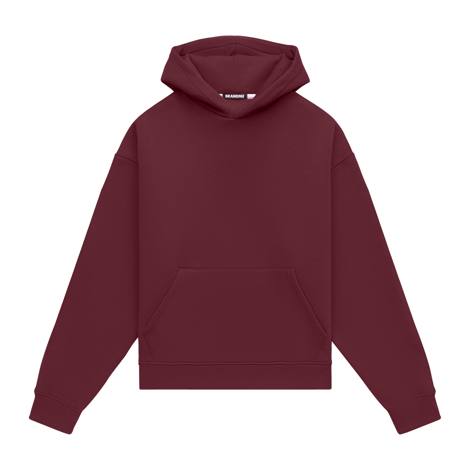 Hoodie oversize LIGHT BRUSHED MERLOT